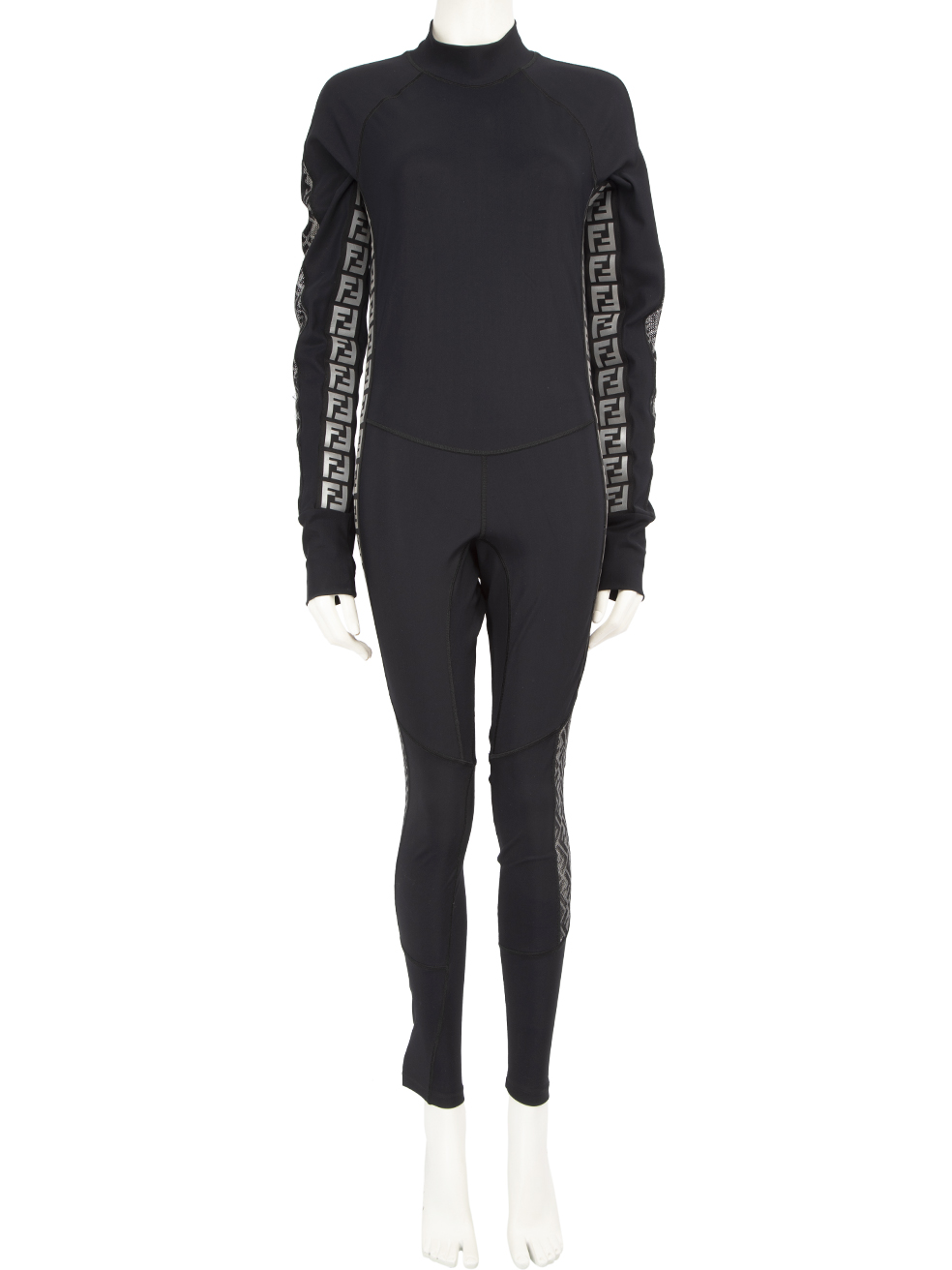 Fendi Black FF Logo Jumpsuit