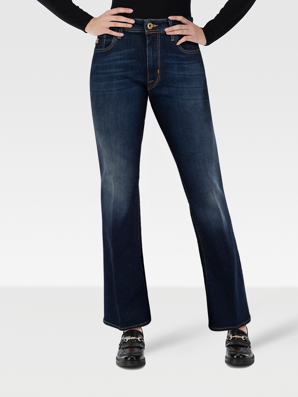 Jacob Cohen Blue Denim Victoria Bootcut Jeans
