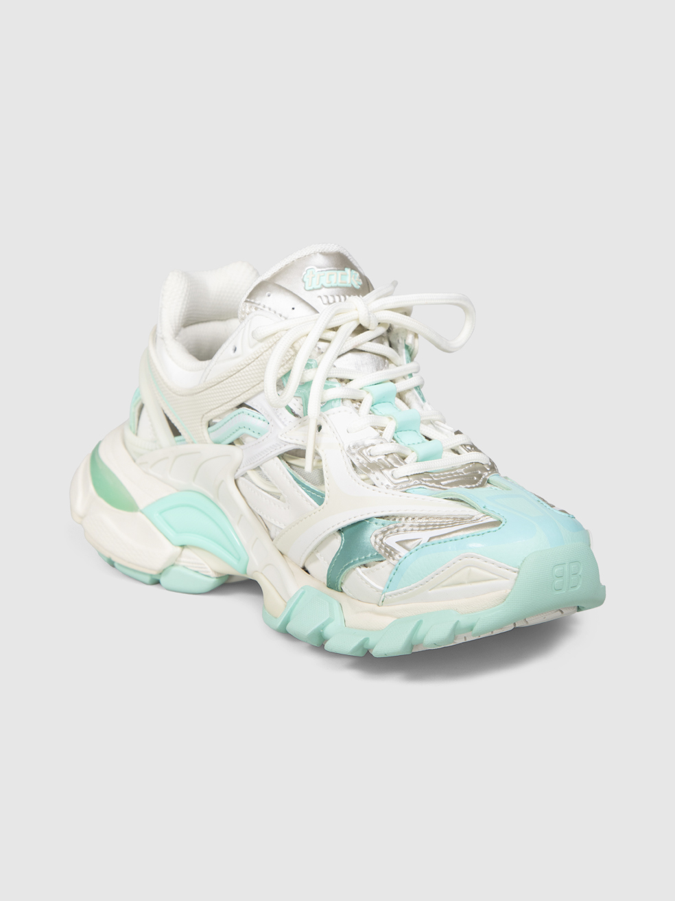 Balenciaga Track.2 Mint Chunky Trainers