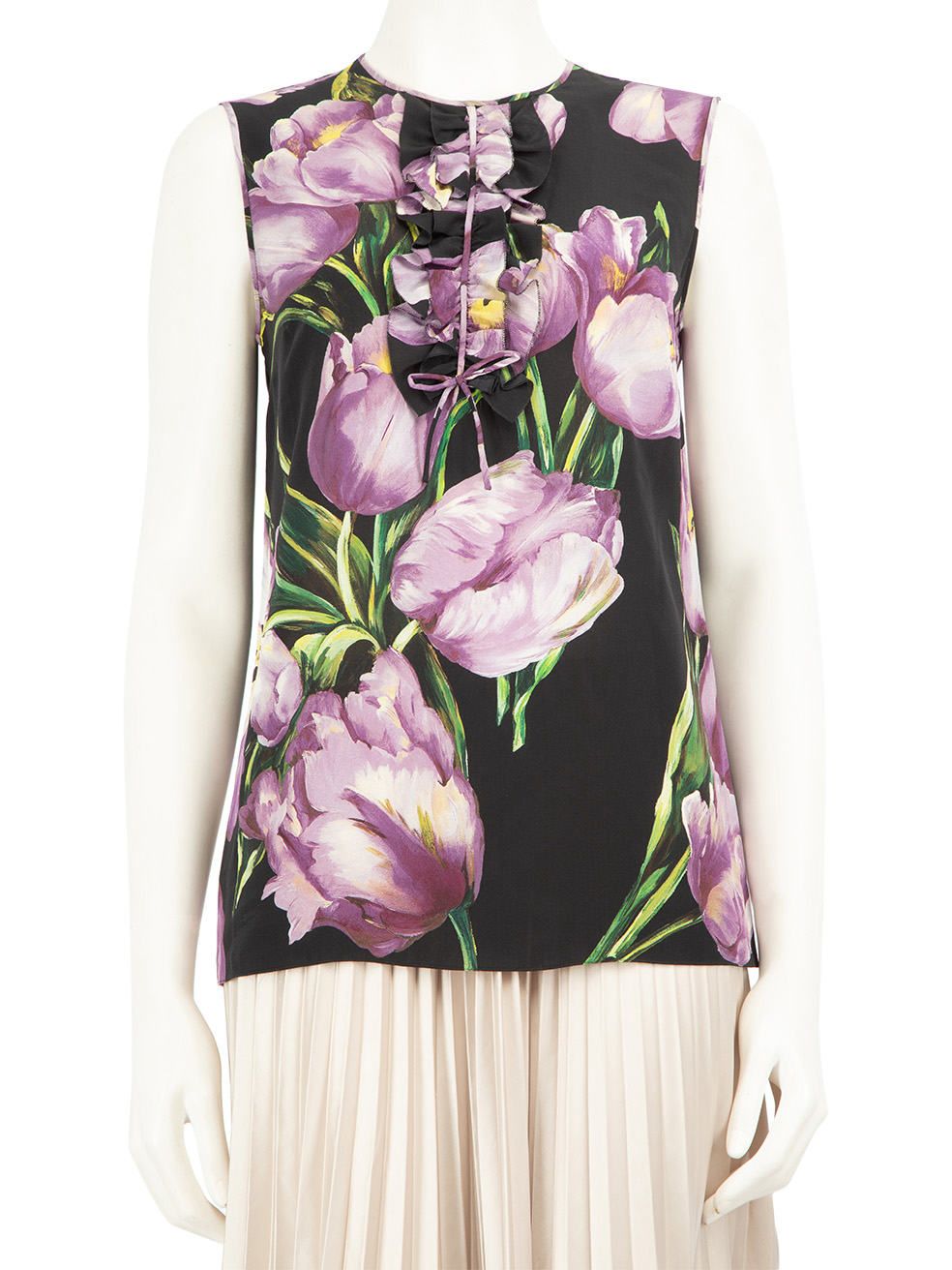Dolce & Gabbana Pre-Owned Floral Print Sleeveless Top