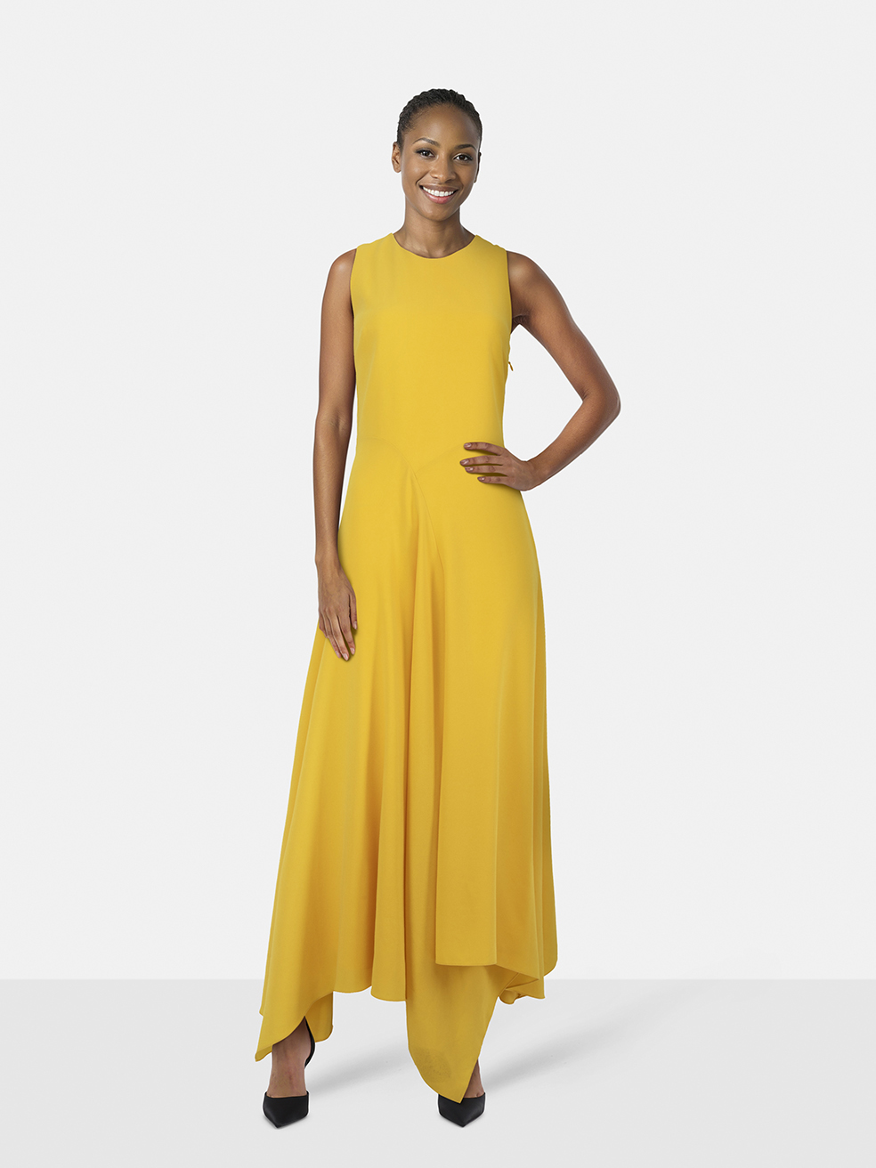 Roksanda Yellow Maxi Sleeveless Dress