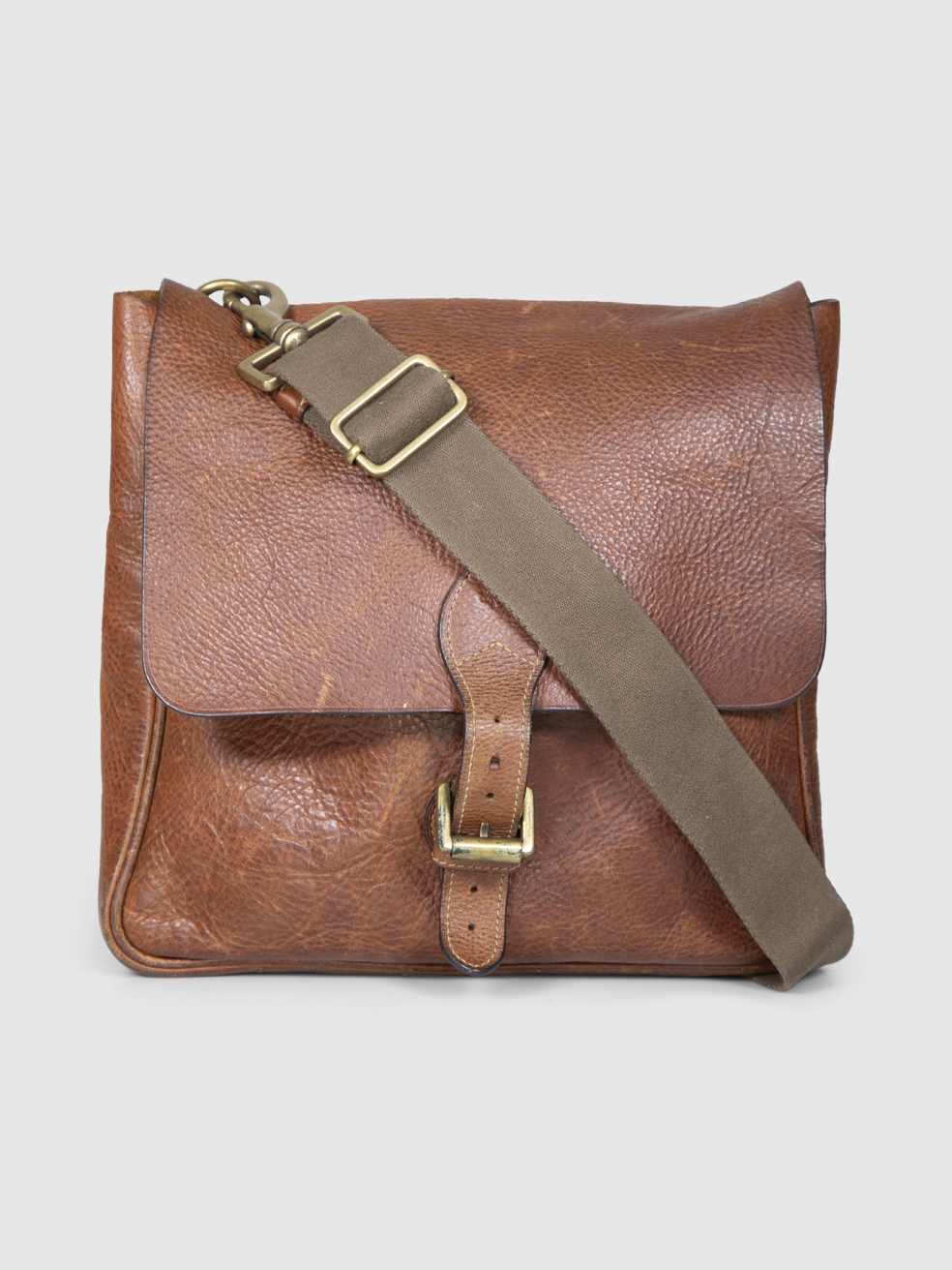 Mulberry Vintage Brown Leather Messenger Bag