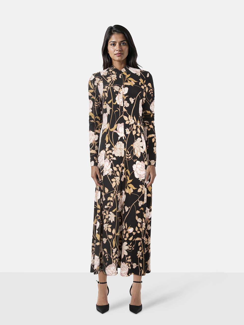 Me+Em Women's Multicolour Floral Maxi Dress