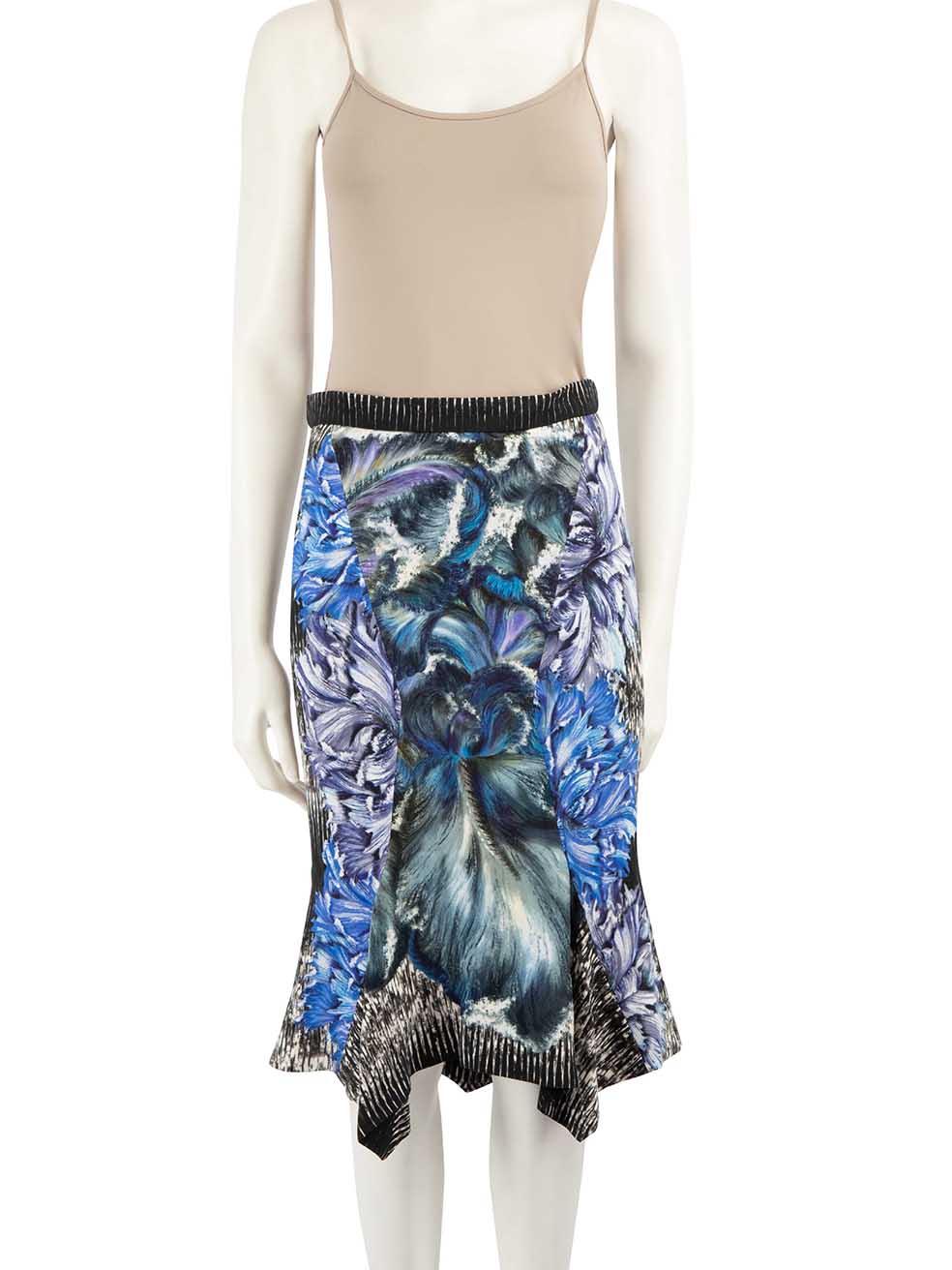 Peter Pilotto Women's Multicolour Floral Print Knee Length Skirt