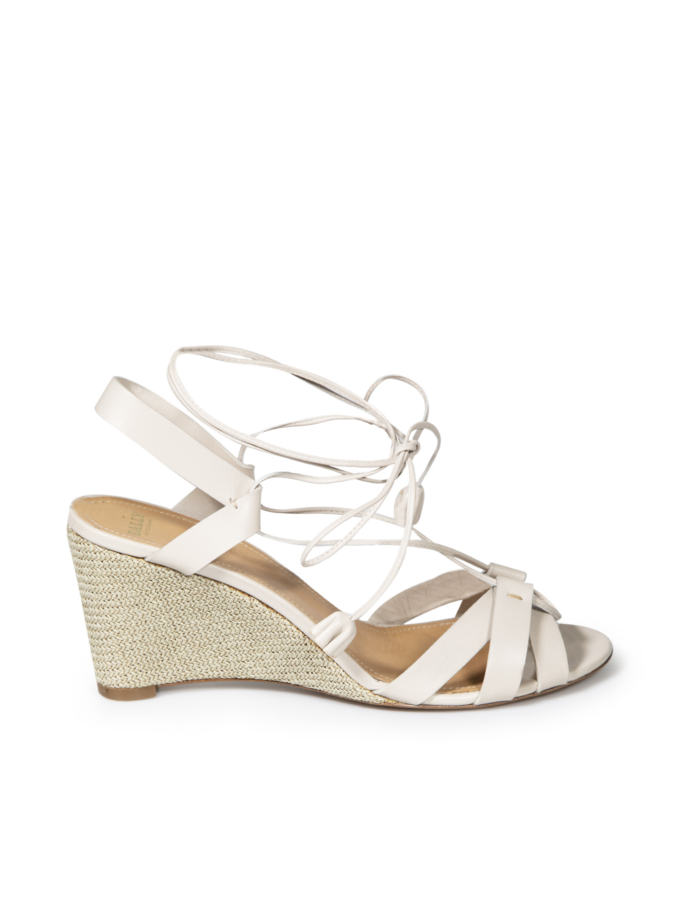 Bally Pre-Owned Grey Leather Strappy Wedges