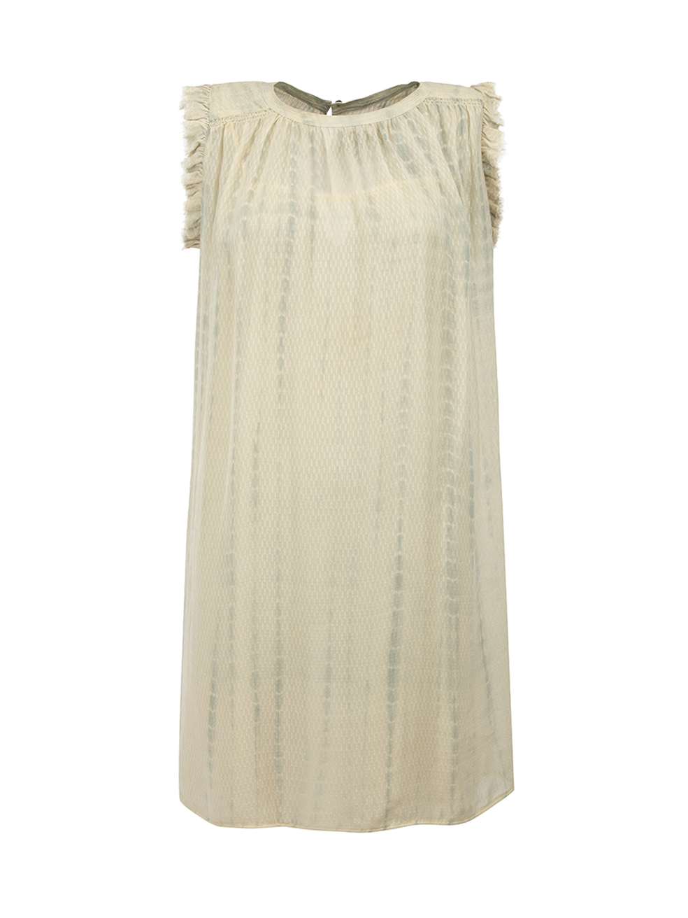 Zadig & Voltaire Pre-Owned Zadig & Voltaire Deluxe Cream Silk Tie-Dye Mini Dress