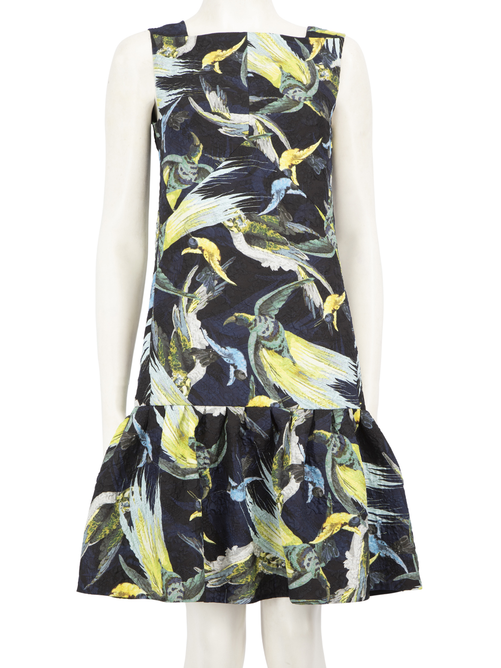 Erdem Pre-Owned Bird Print Knee Length Dress