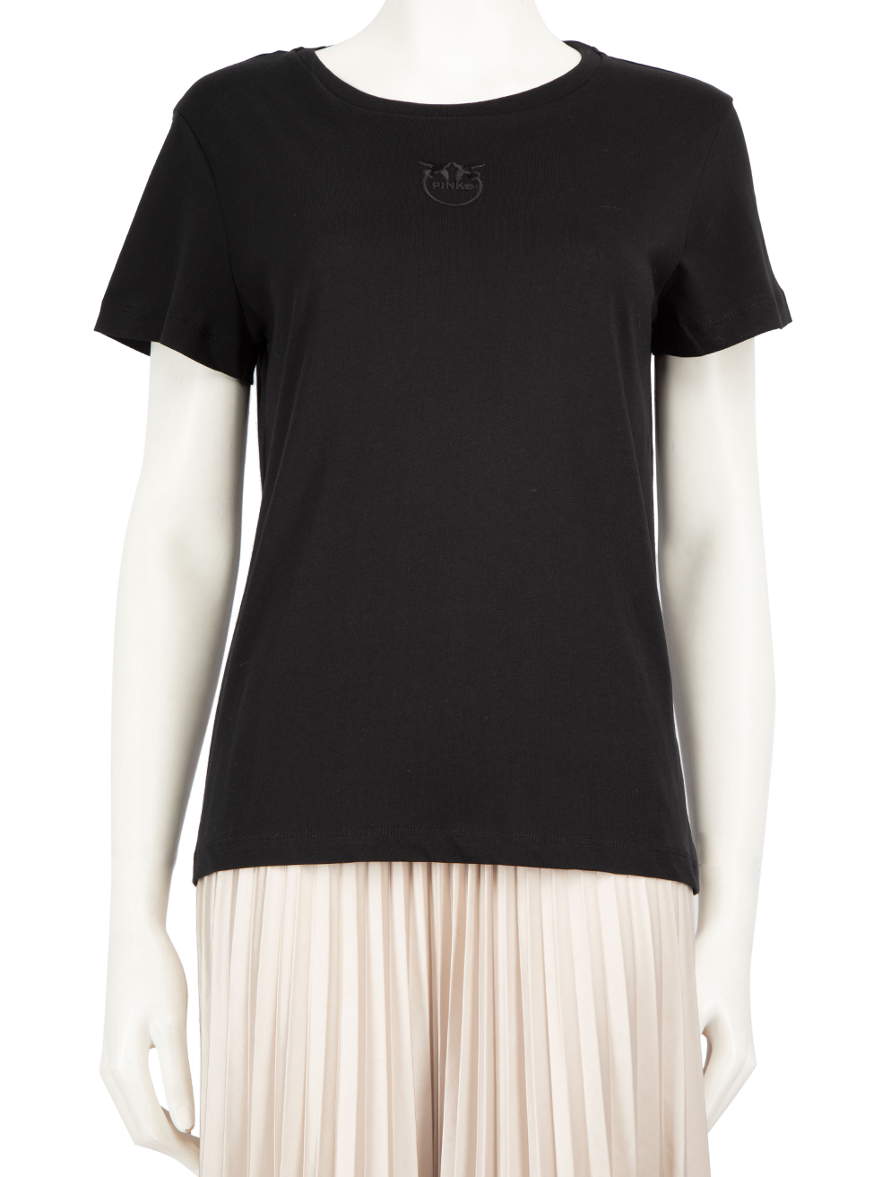 Pinko Black Bussolotto Logo T-Shirt