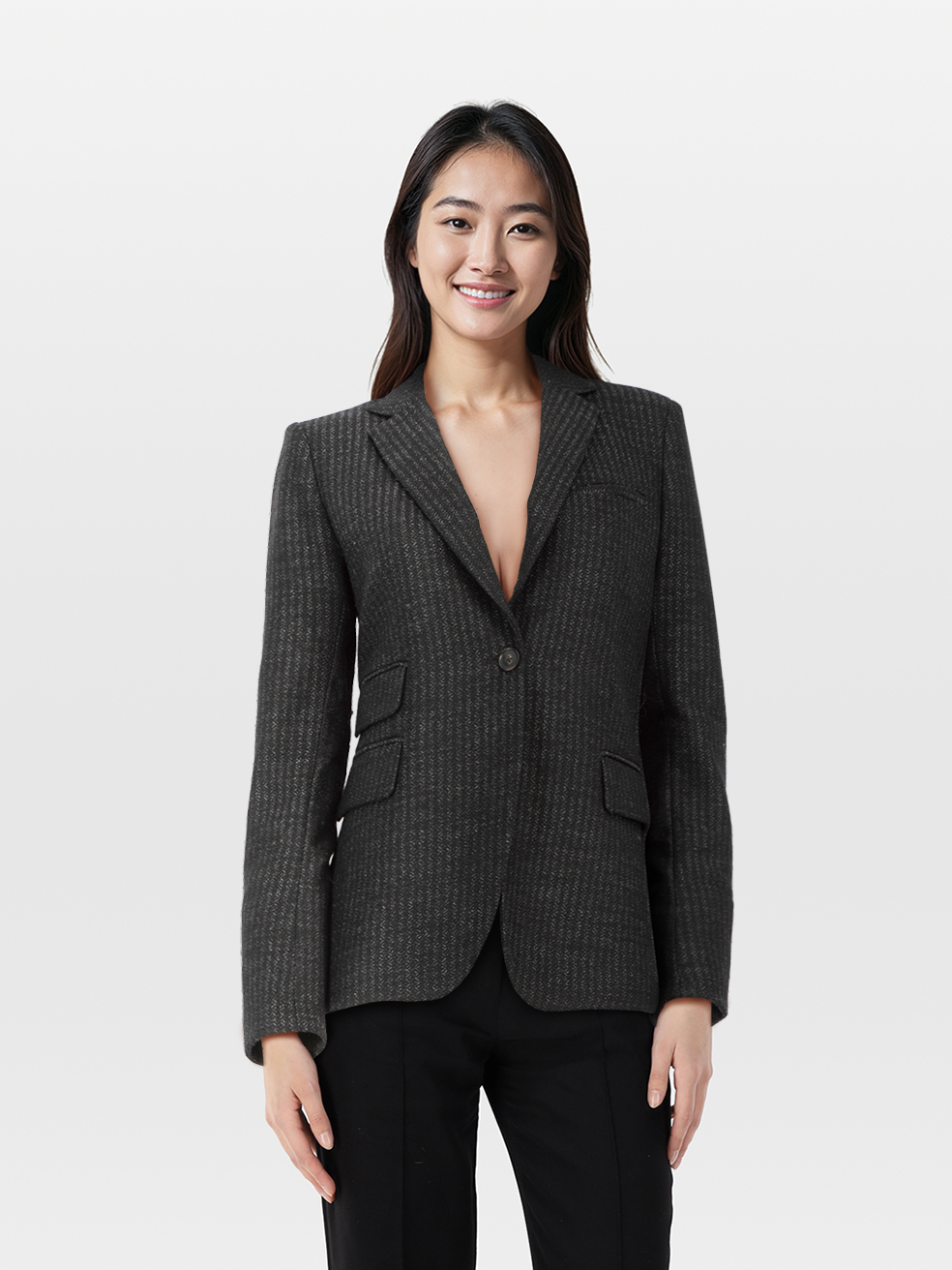 Veronica Beard Pre-Owned Black Blazer With Lightning Patch