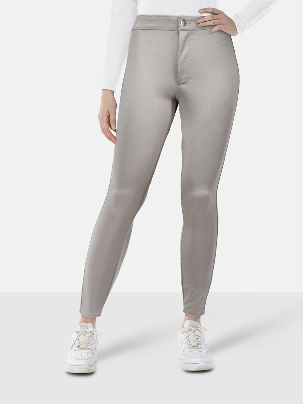 Skims Grey Disco Skinny Trousers