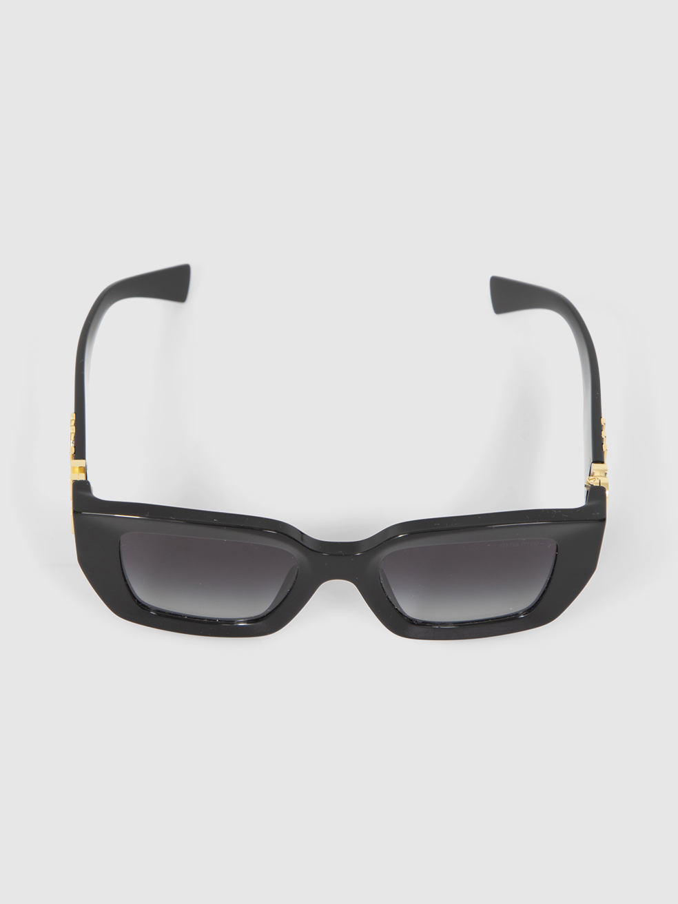 Miu Miu Black Square Logo Sunglasses