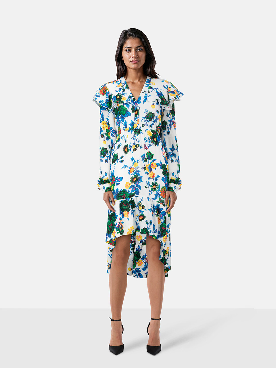 MSGM Floral Print Dress