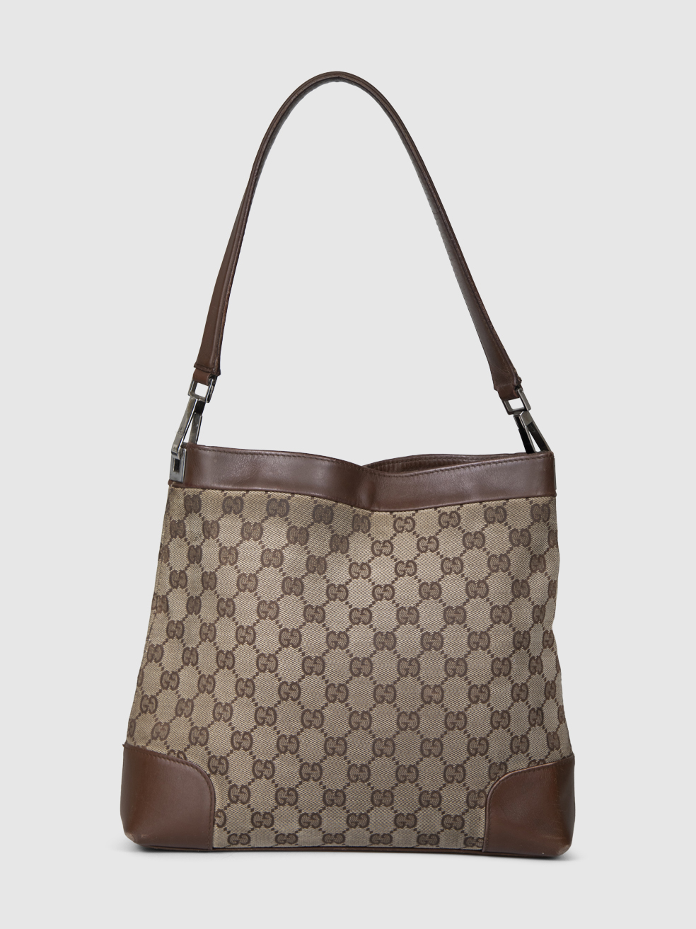 Gucci Vintage Brown Monogram Tote Bag