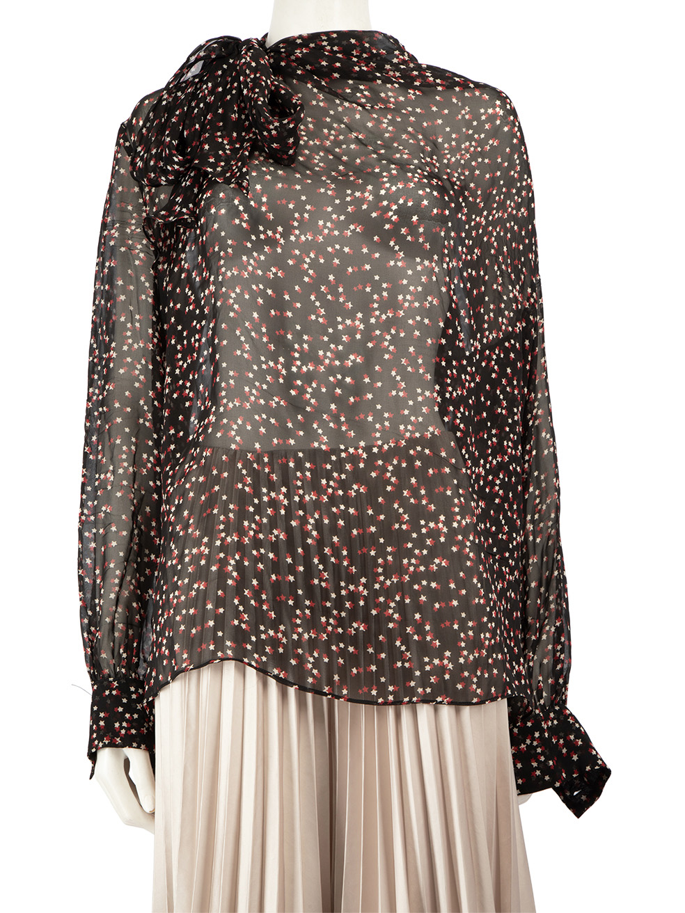 Max Mara Pre-Owned S' Max Mara Star Print See Through Blouse