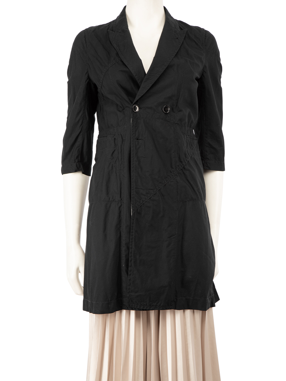Comme Des Garcons Black Double Breasted Coat