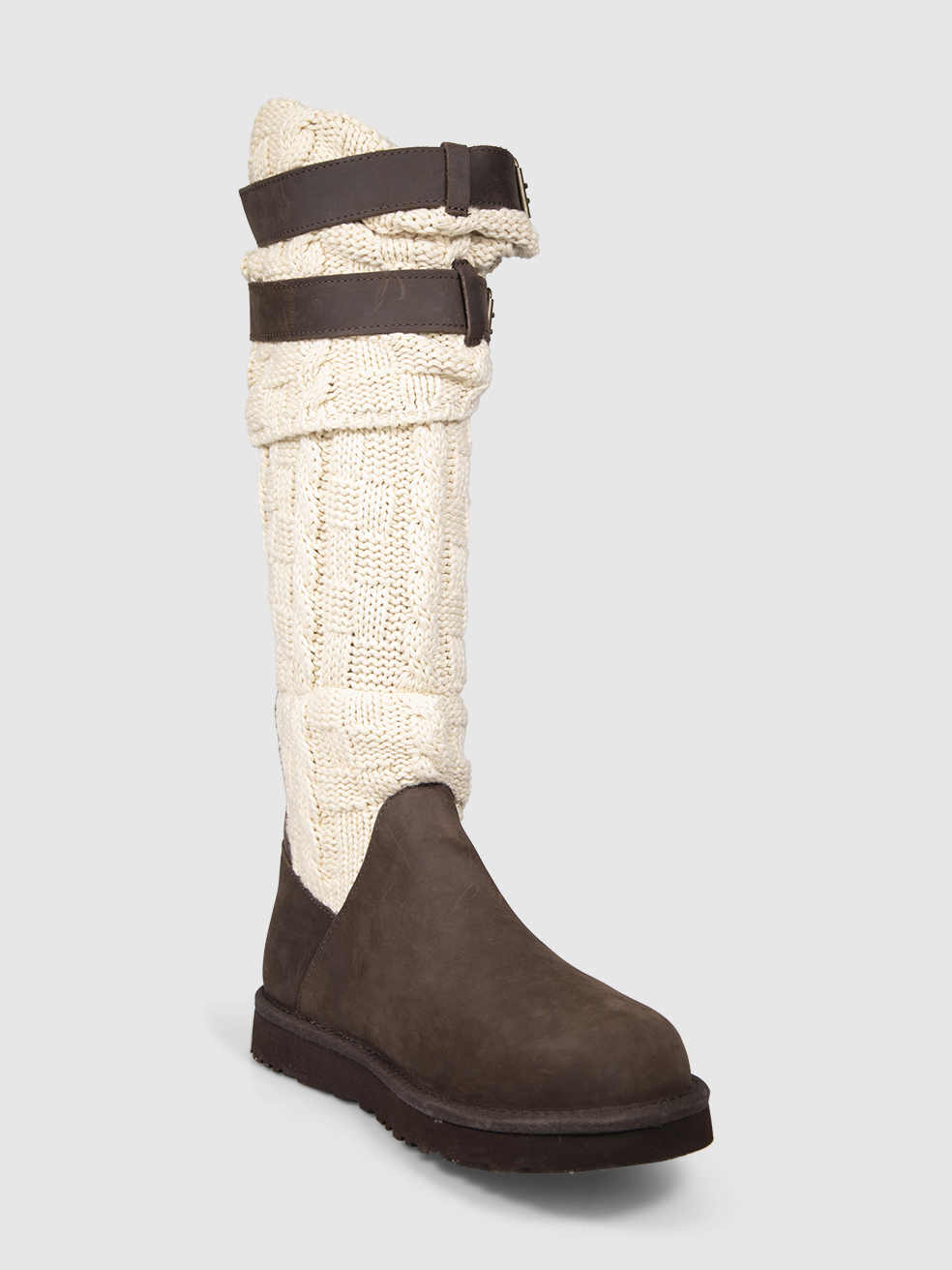 UGG Brown & Beige Suede Cassidee Boots
