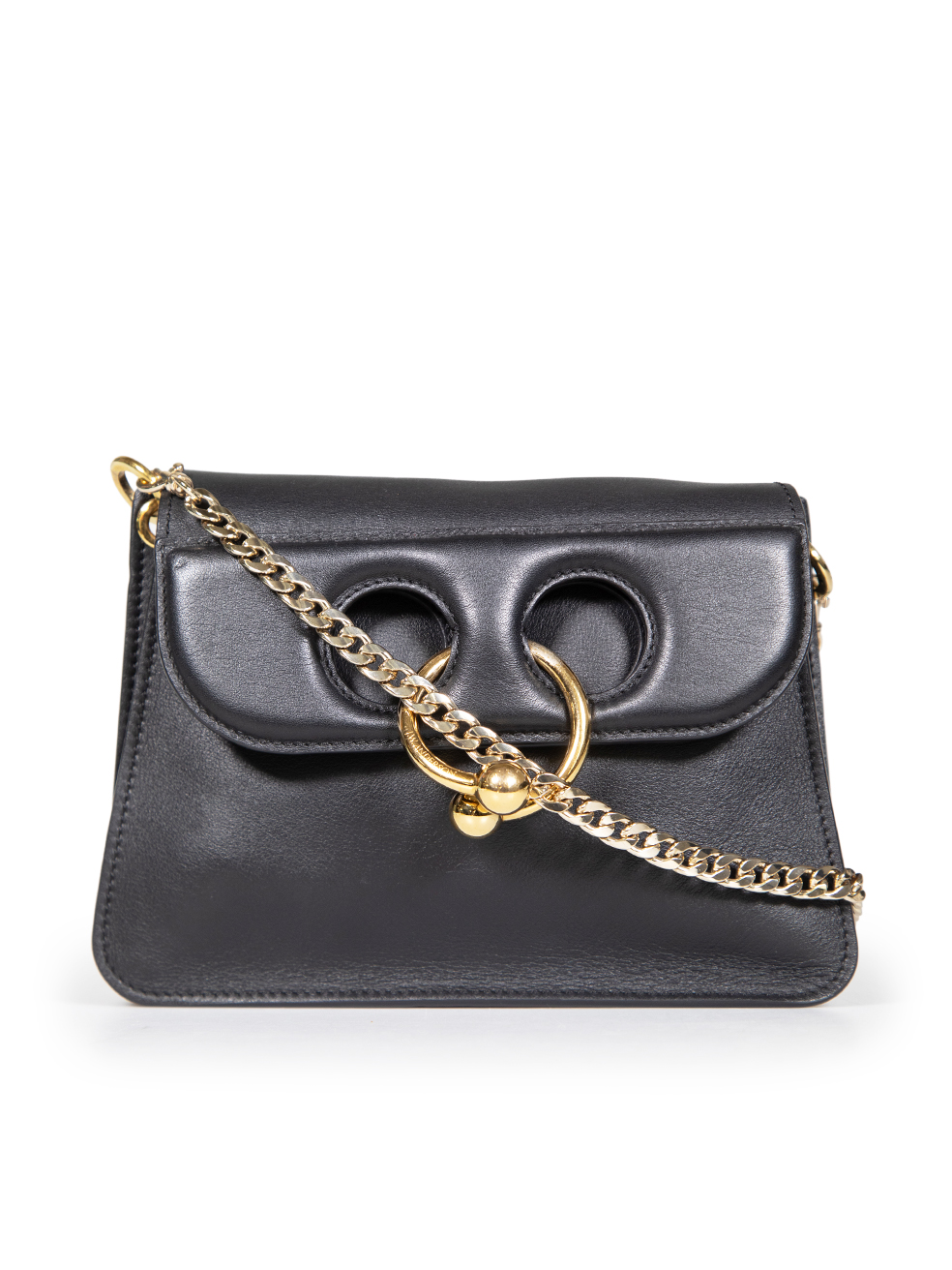 J.W.Anderson Pre-Owned Black Leather Pierce Gold Hardware Bag