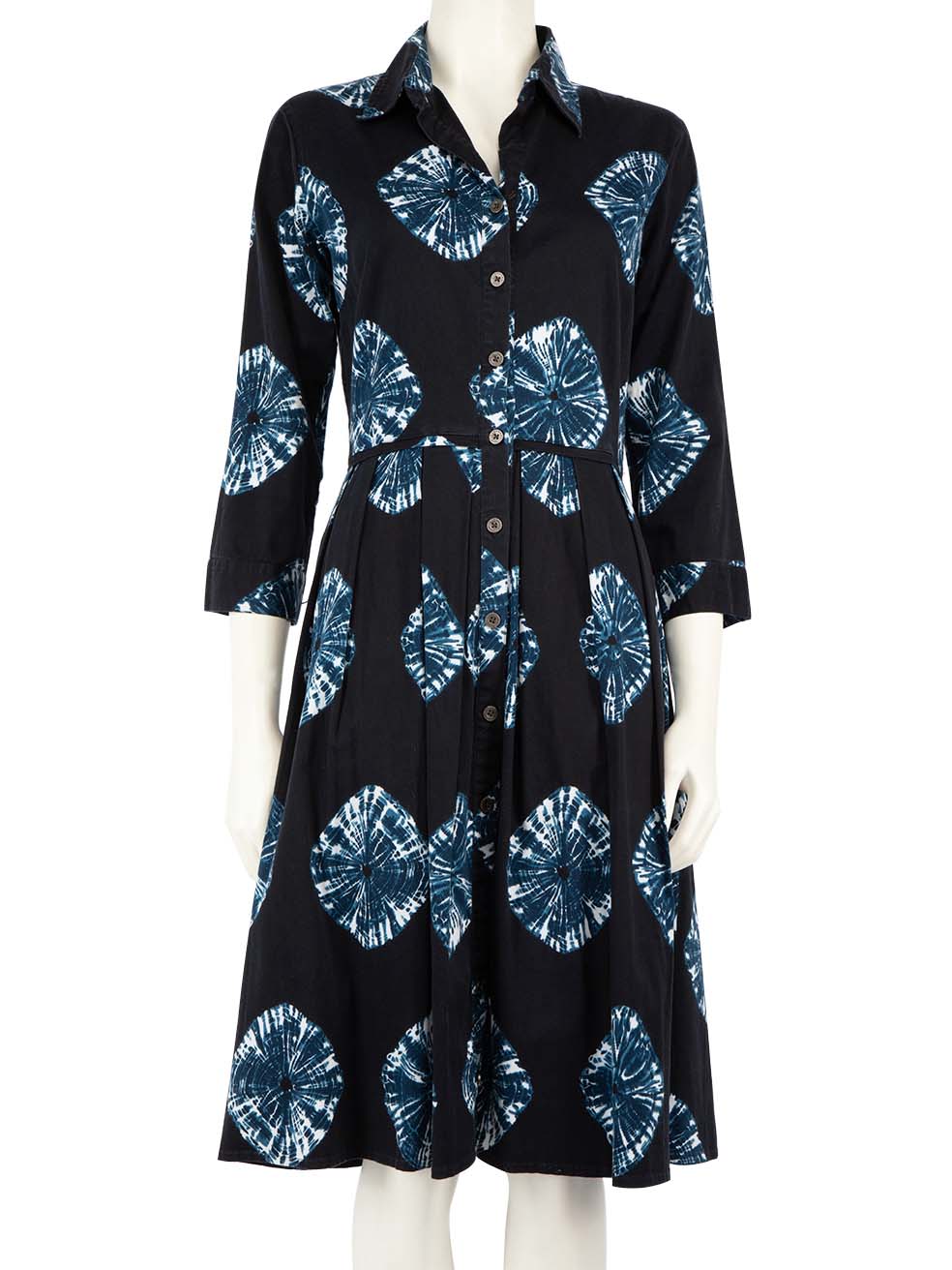 Samantha Sung Pre-Owned Blue Tie Dye Print Midi Dress