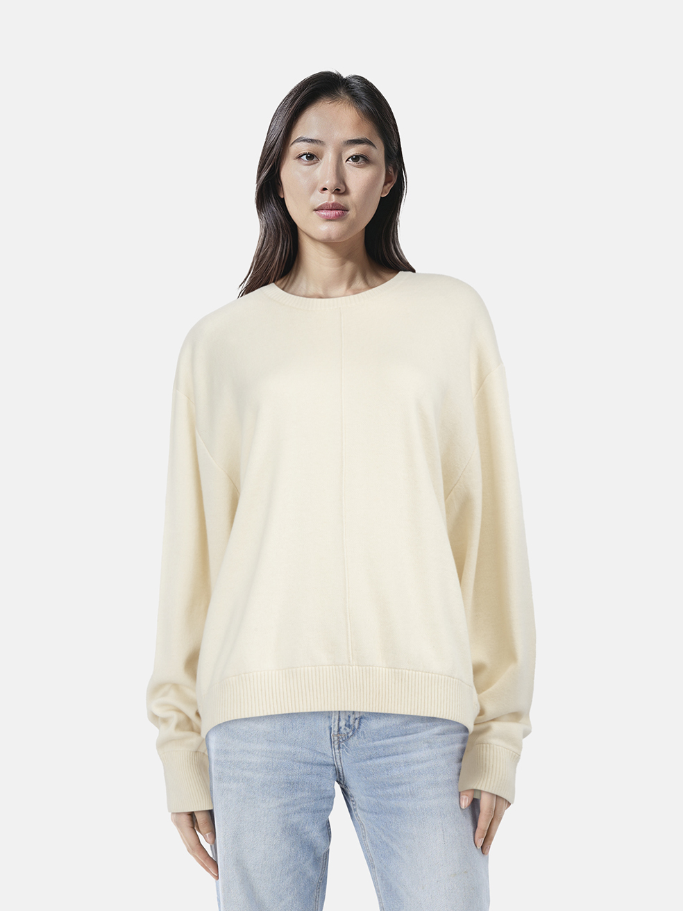 Tot�me Ecru Cotton Cashmere Sweatshirt