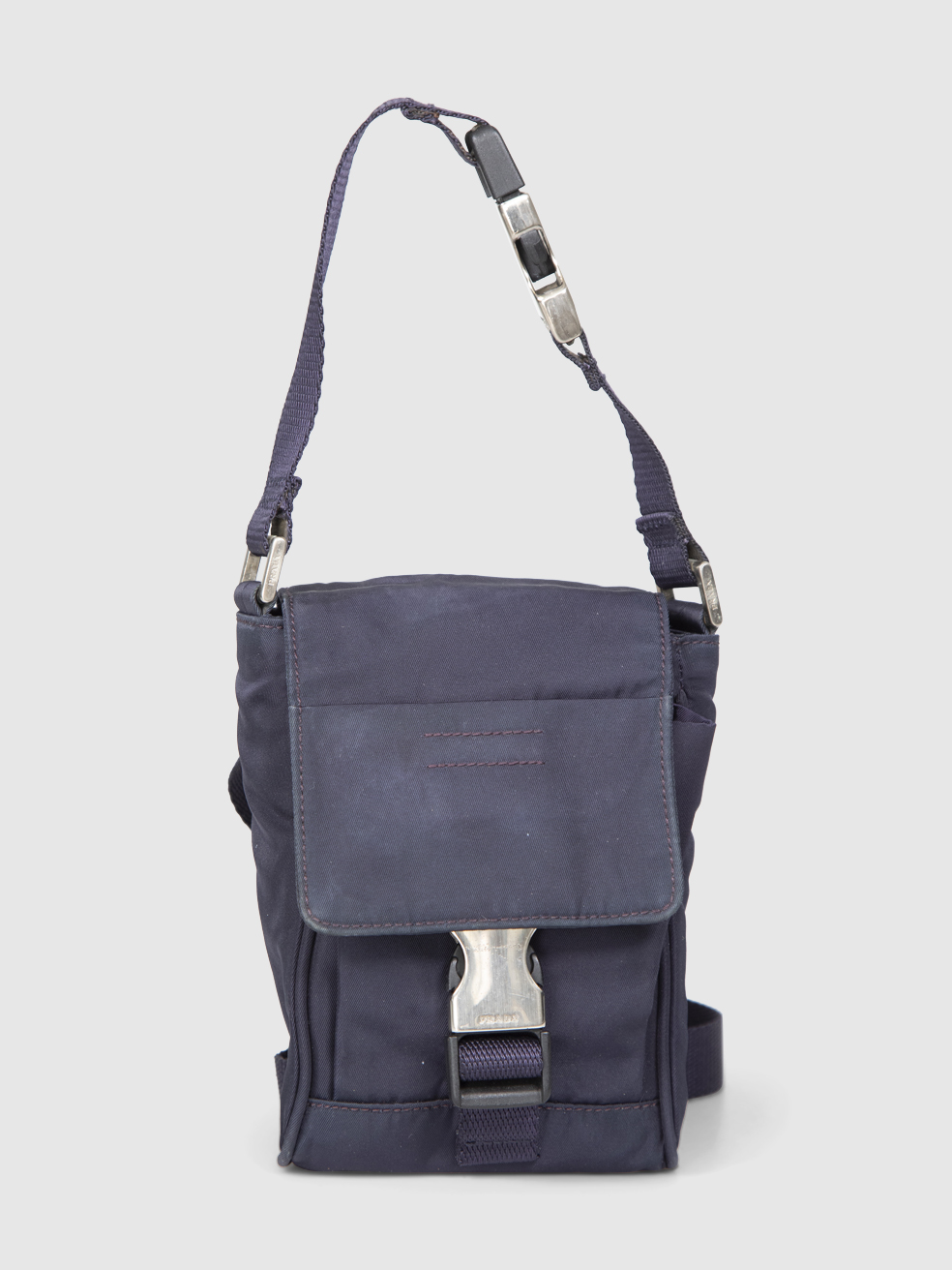 Prada Navy Nylon Convertible Bag