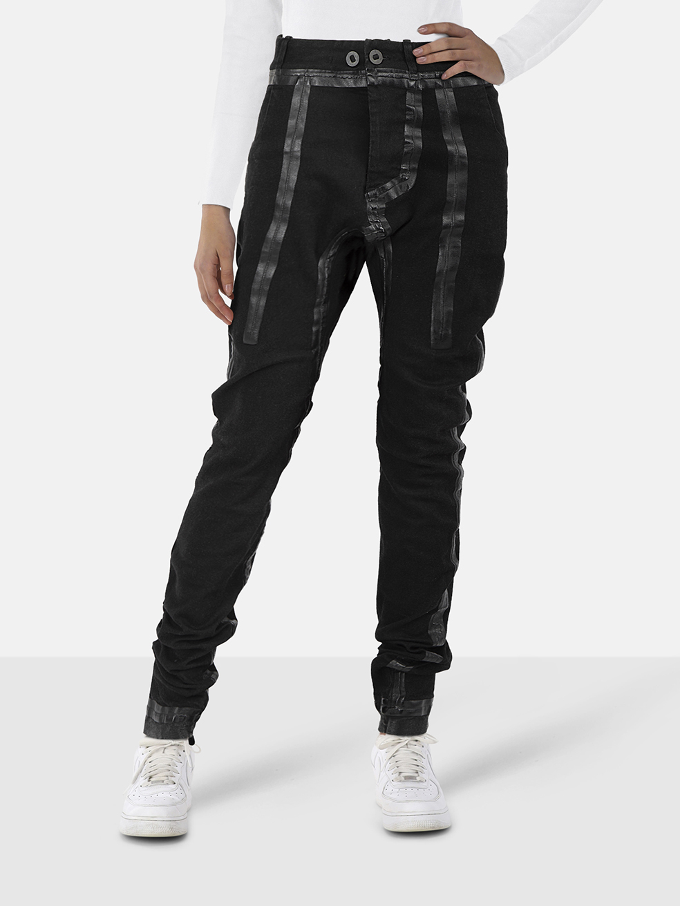 Boris Bidjan Saberi Black P14 Seam Taped Jeans