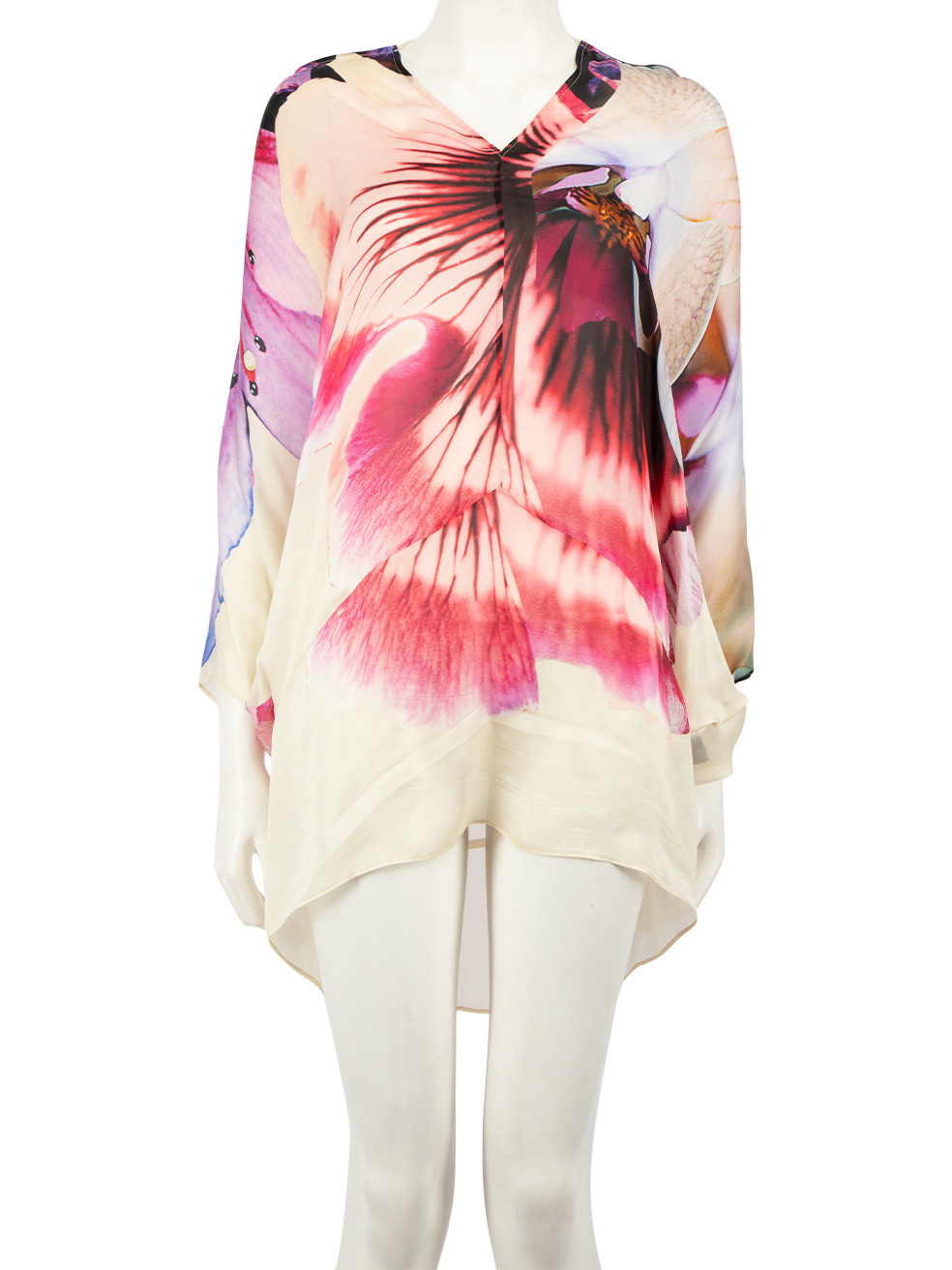Roberto Cavalli Pre-Owned Floral Silk Mini Beach Dress