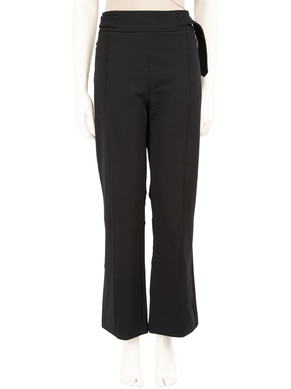 Max Mara Pre-Owned Black Zip Detail Straight Leg Trousers