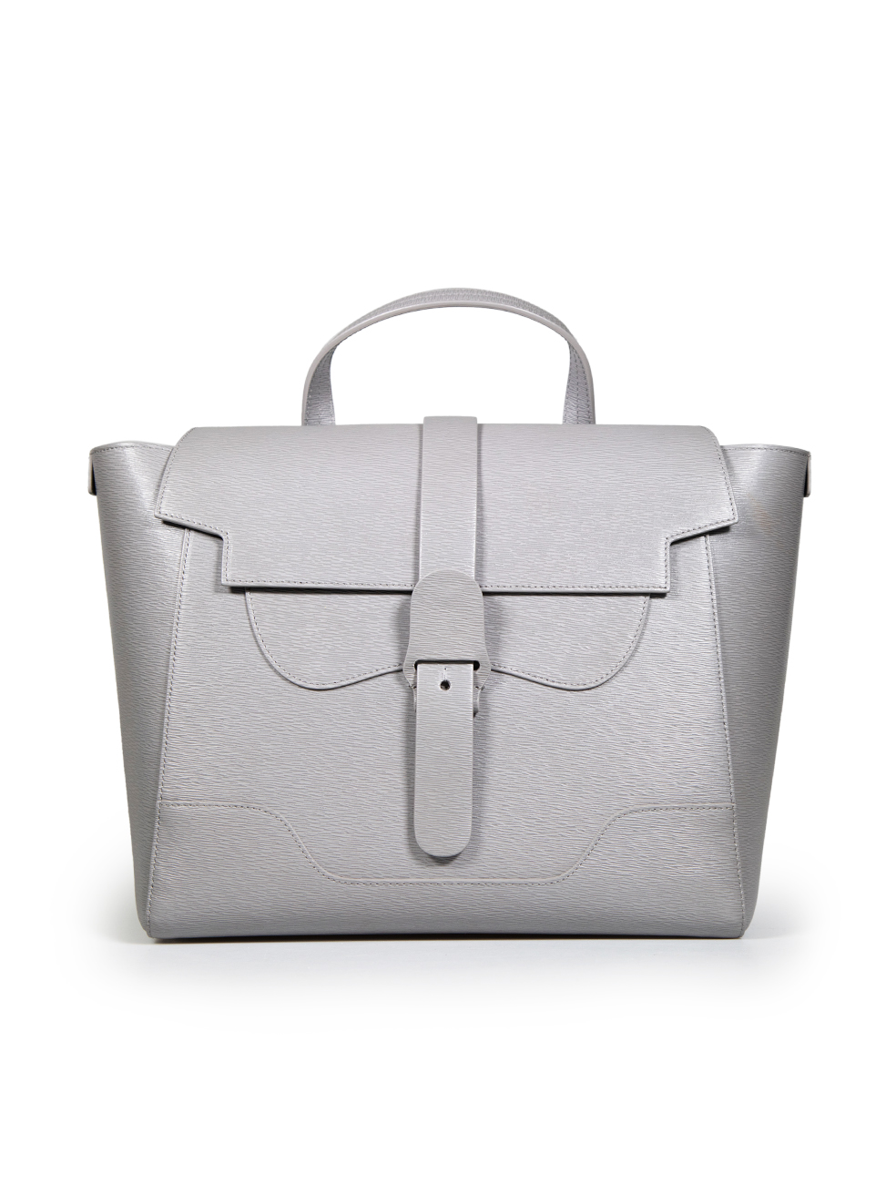 Senreve Pre-Owned Grey Leather Maestra Convertible Backpack