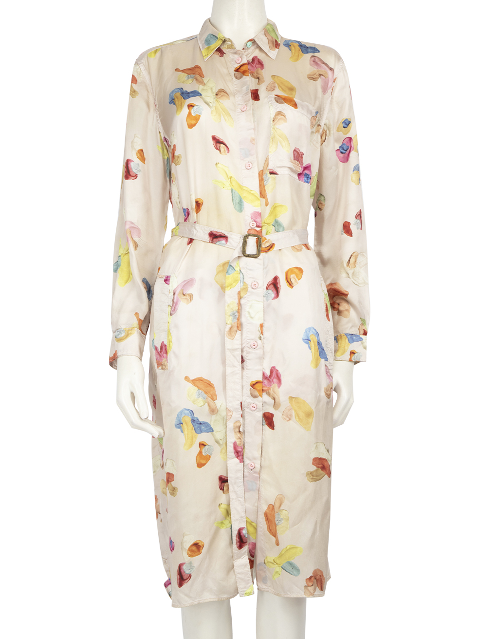 Acne Studios Pre-Owned Paint Swatch Patterned Midi Dress