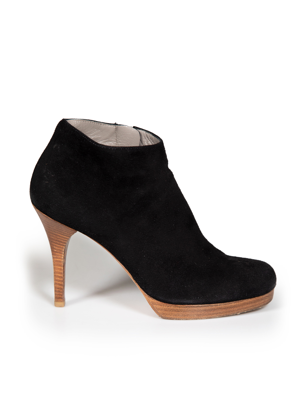 Balenciaga Pre-Owned Black Suede Platform Ankle Boots