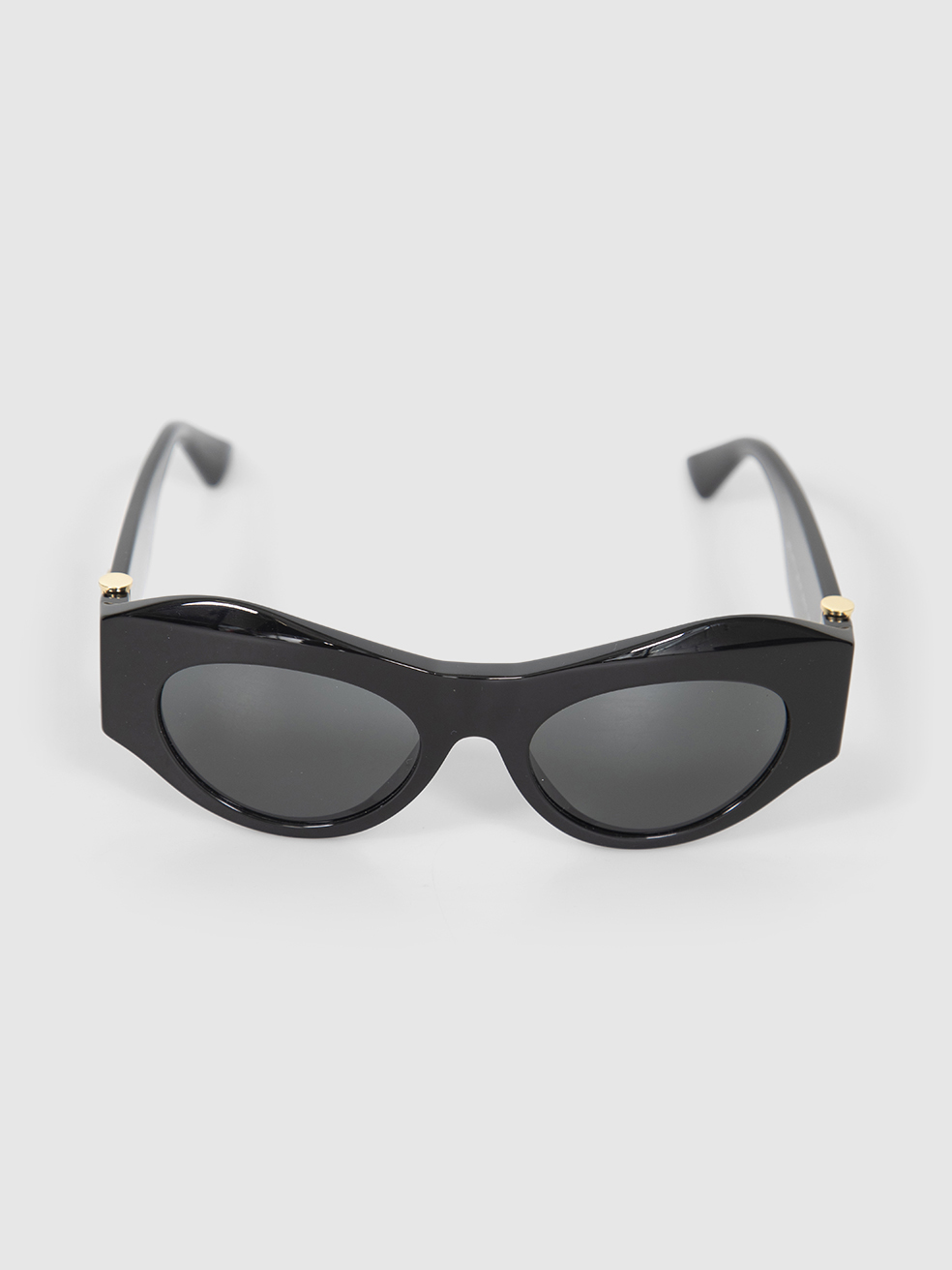 Versace Black Frame Dark Grey Cat Eye Sunglasses