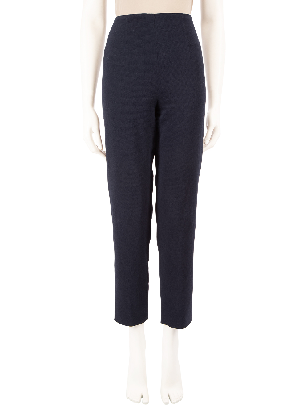 Emilia Wickstead Pre-Owned Navy Slim Leg Trousers