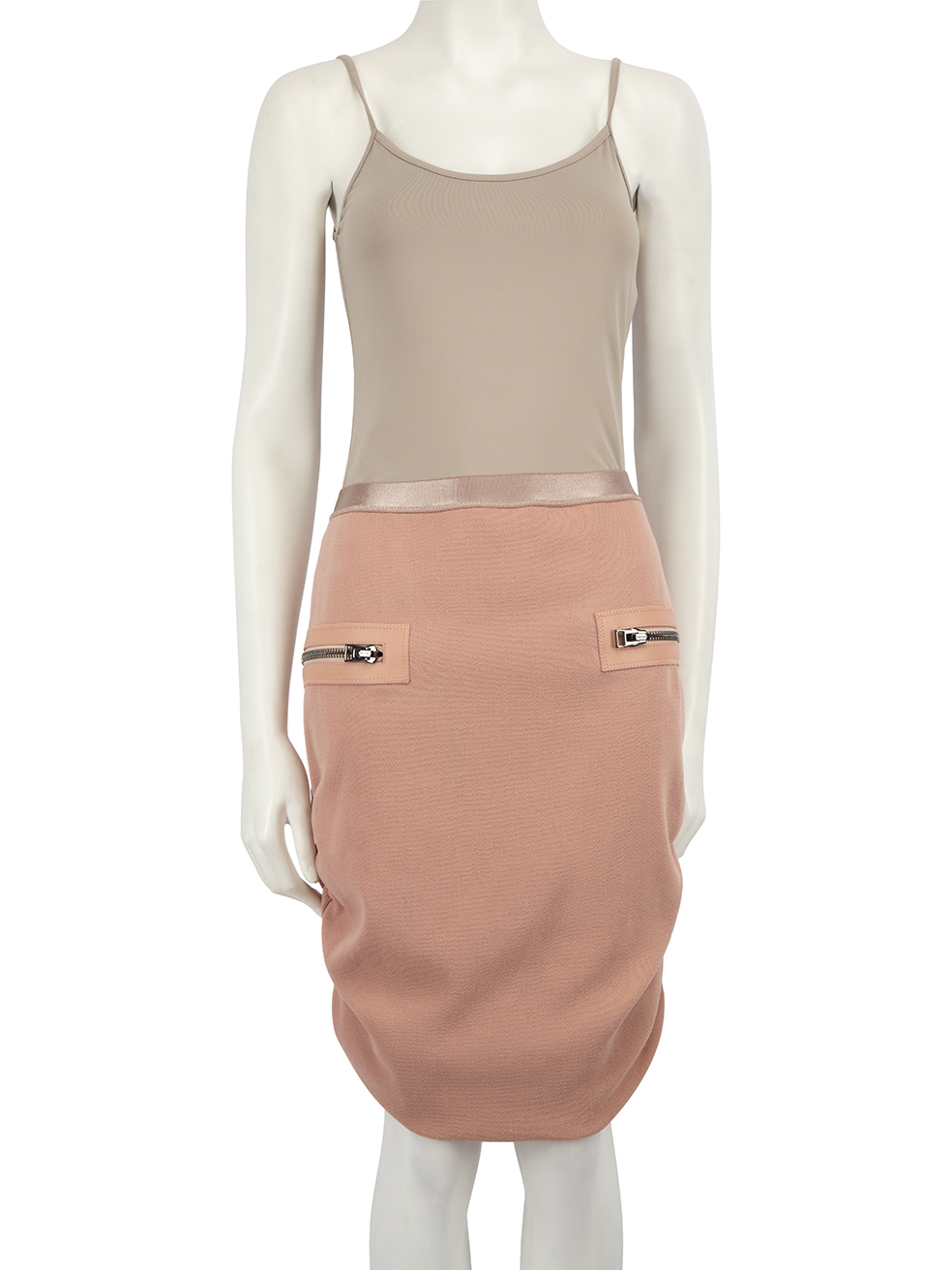 Tom Ford Pre-Owned Dusty Pink Logo Embroidered Skirt