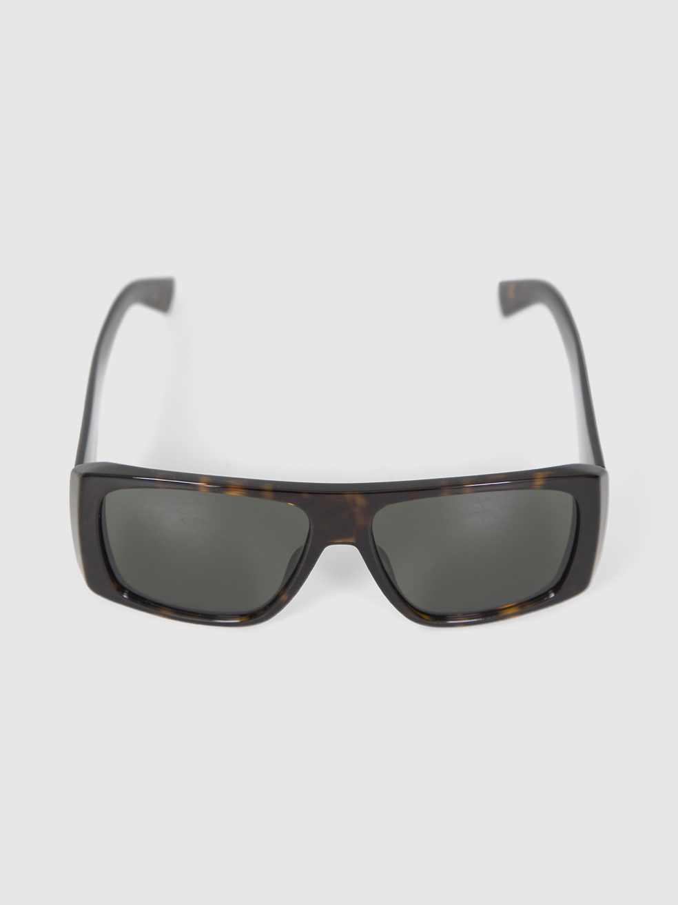 Saint Laurent Havana Square Oversized Sunglasses