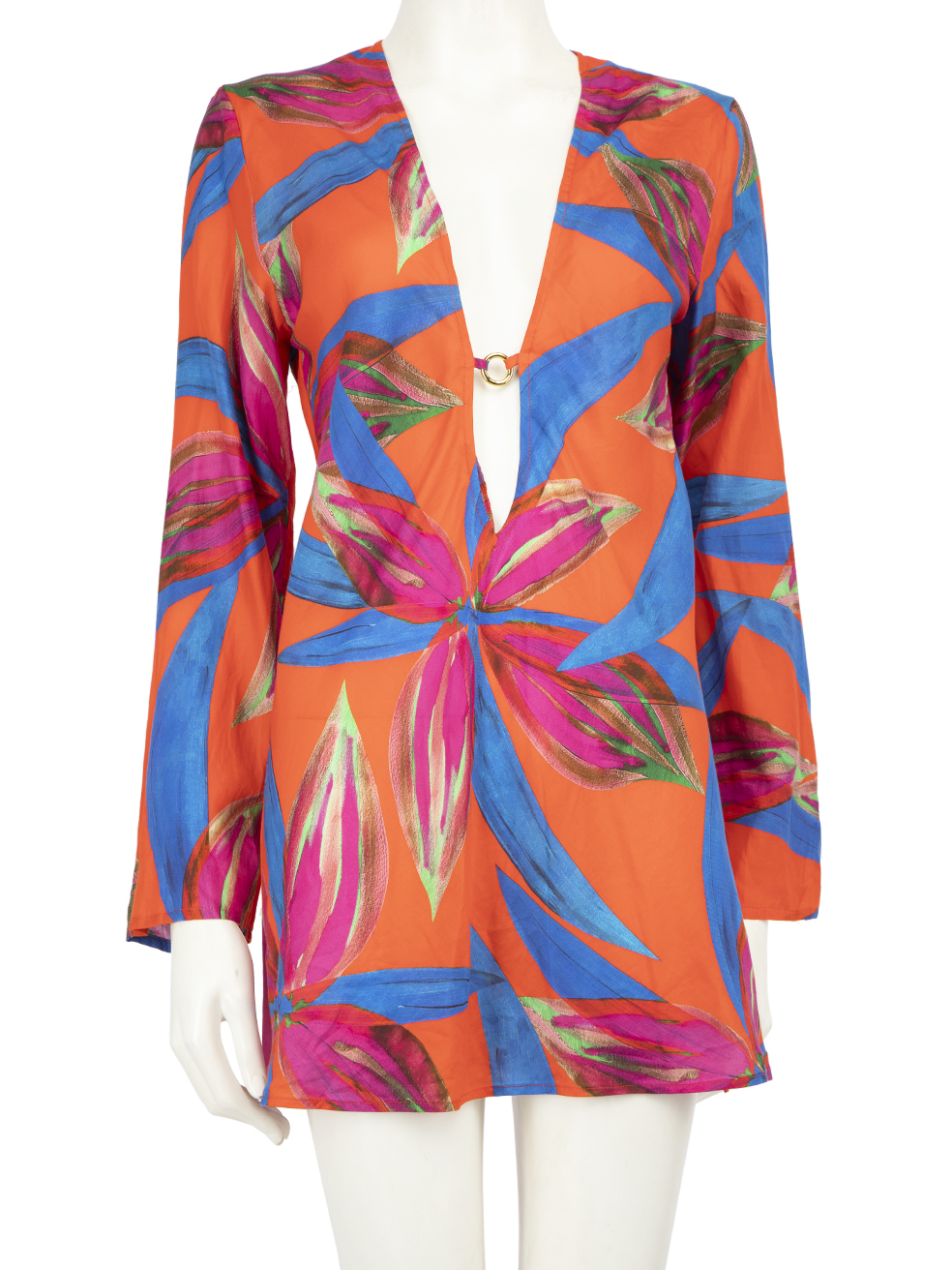 Louisa Ballou Pre-Owned Printed Beach Cover Up Dress