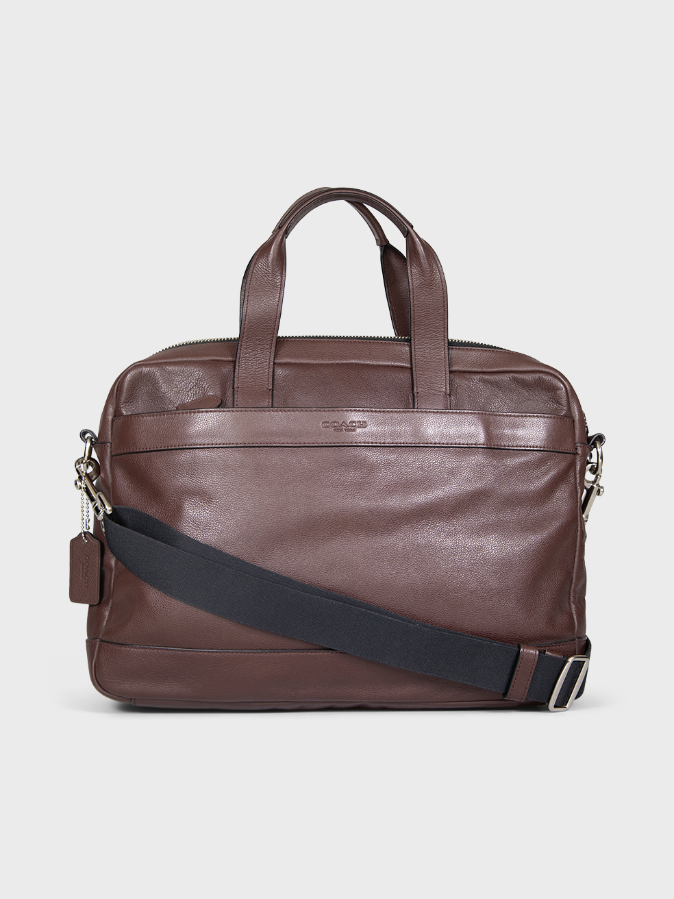 Coach Pre-Owned Brown Leather Laptop Bag