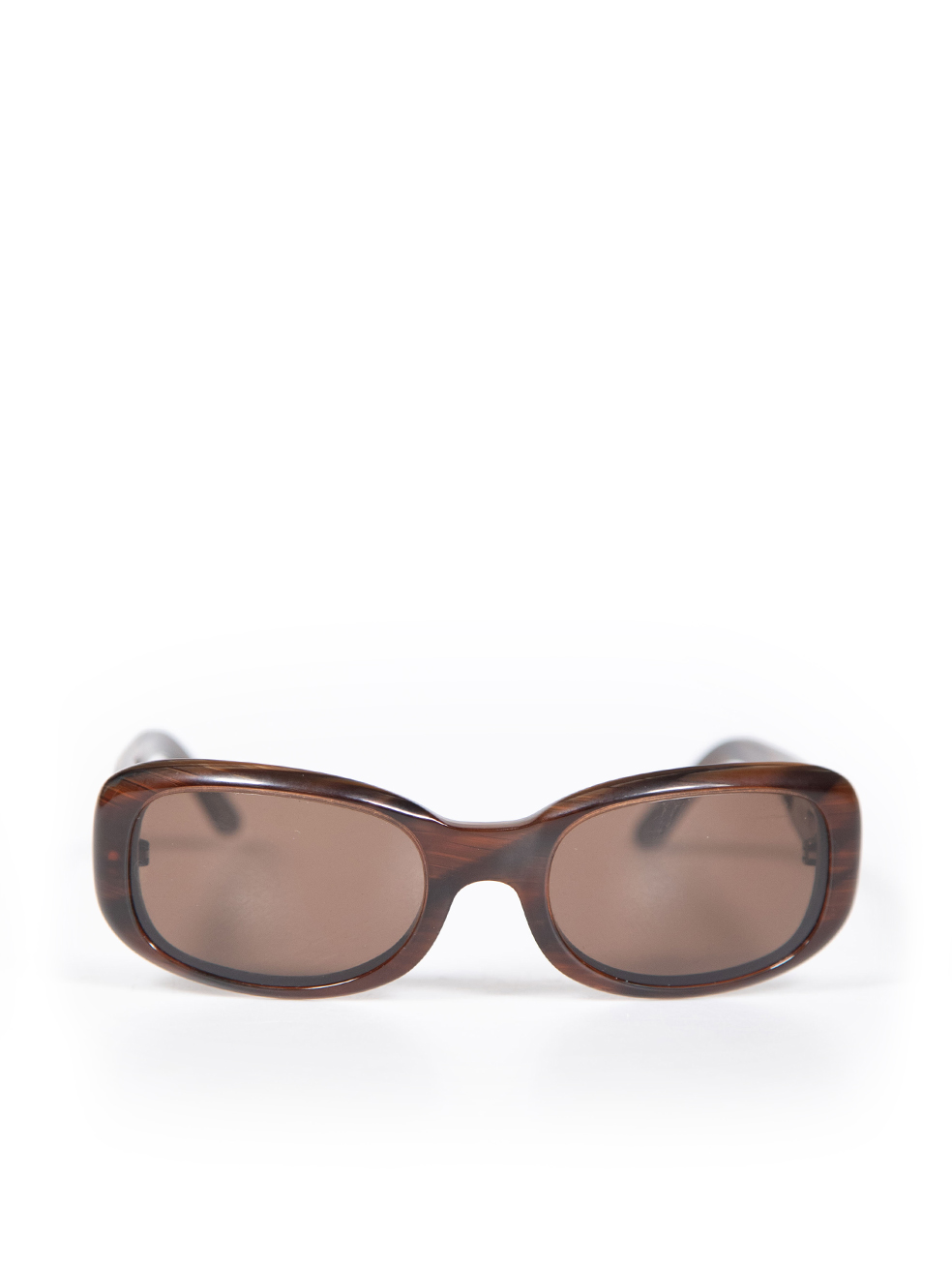 Cartier Pre-Owned Brown Rectangular Shape Tinted Sunglasses