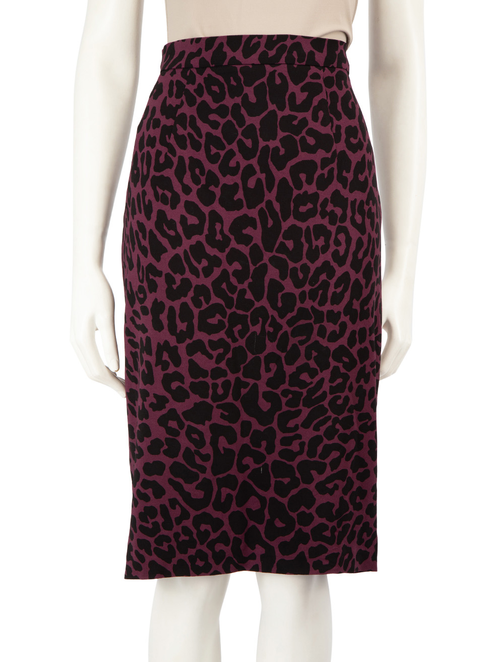 Miu Miu Pre-Owned Purple Leopard Printed Skirt