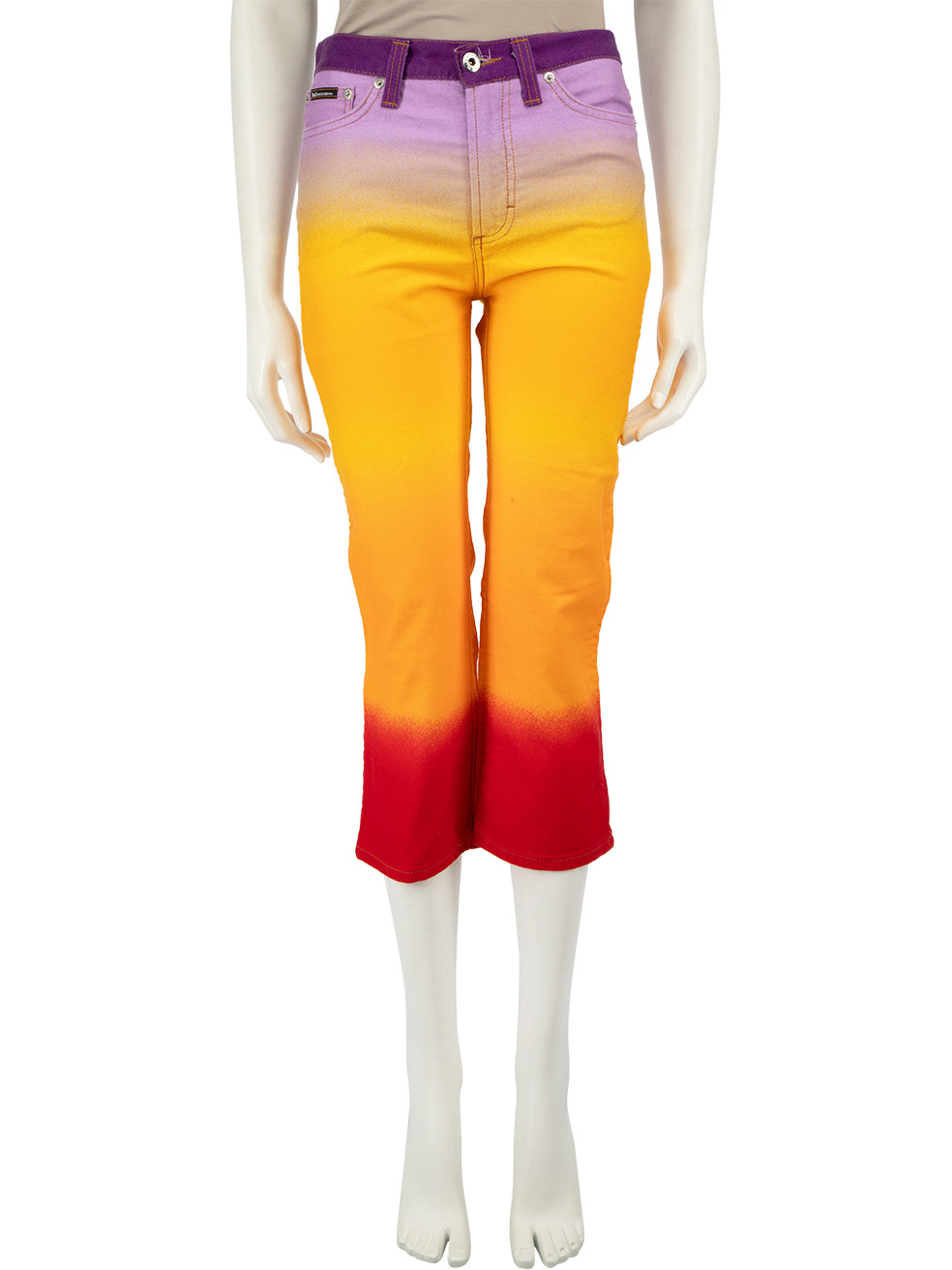Dolce & Gabbana Pre-Owned Sunset Gradient Denim Straight Leg Jeans
