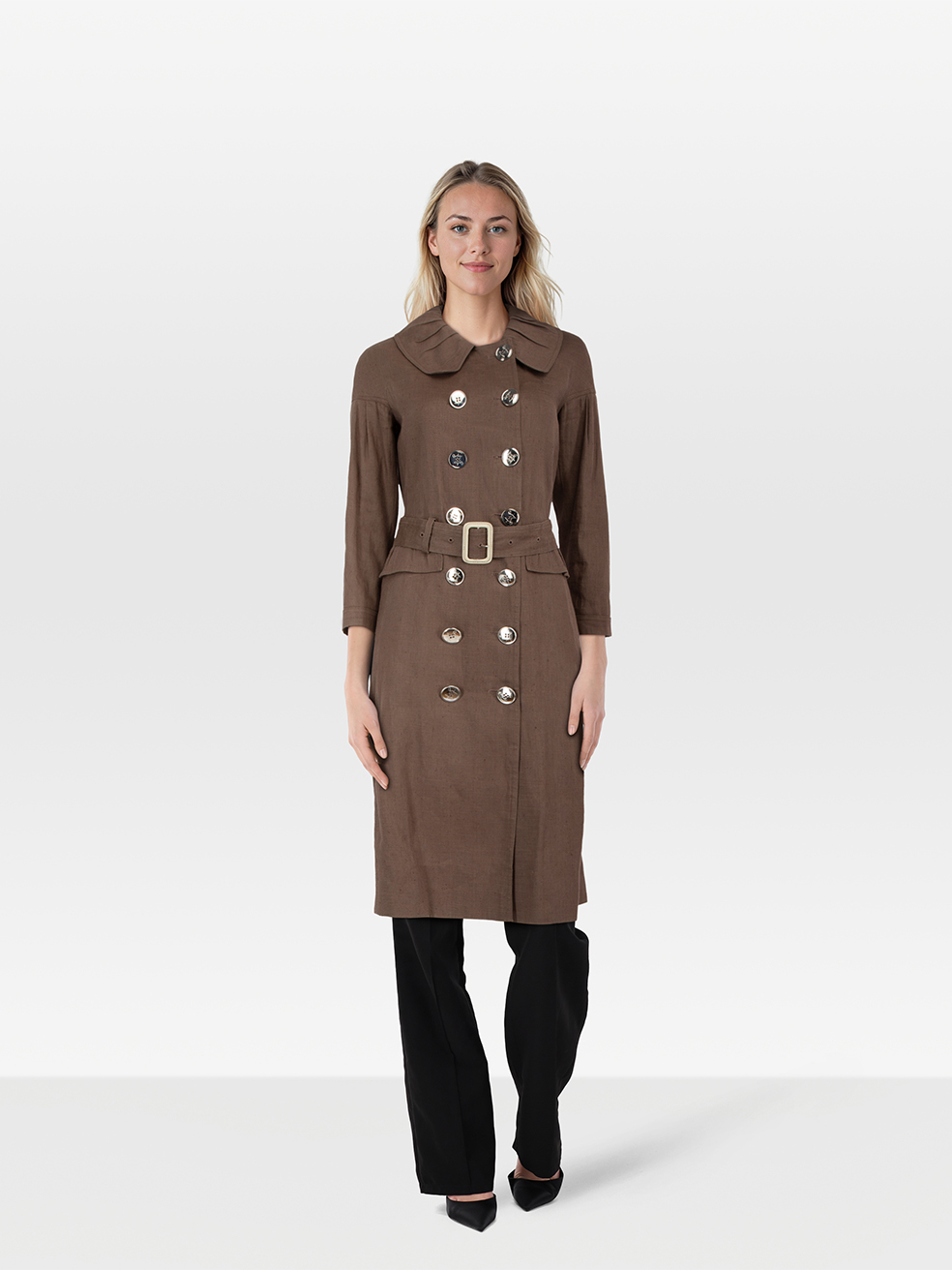 Burberry Pre-Owned 2007 Brown Long Trench Coat