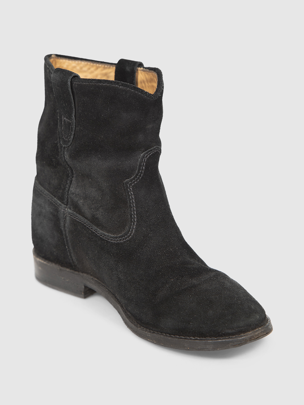 Isabel Marant Isabel Marant �toile Black Suede Ankle Cowboy Boots