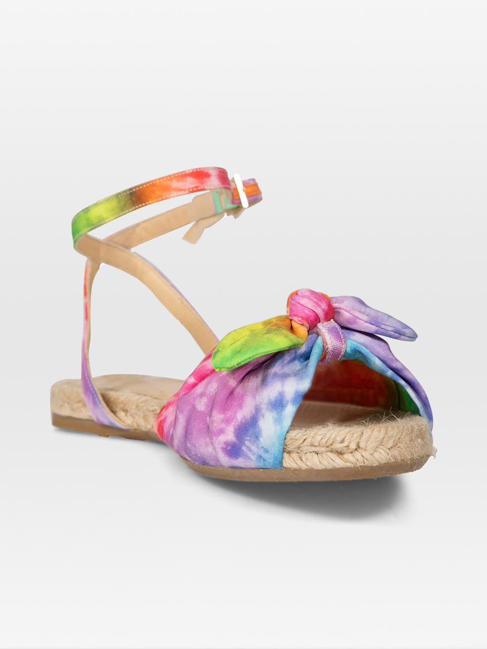 Charlotte Olympia Tie-Dye Bow Espadrille Sandals