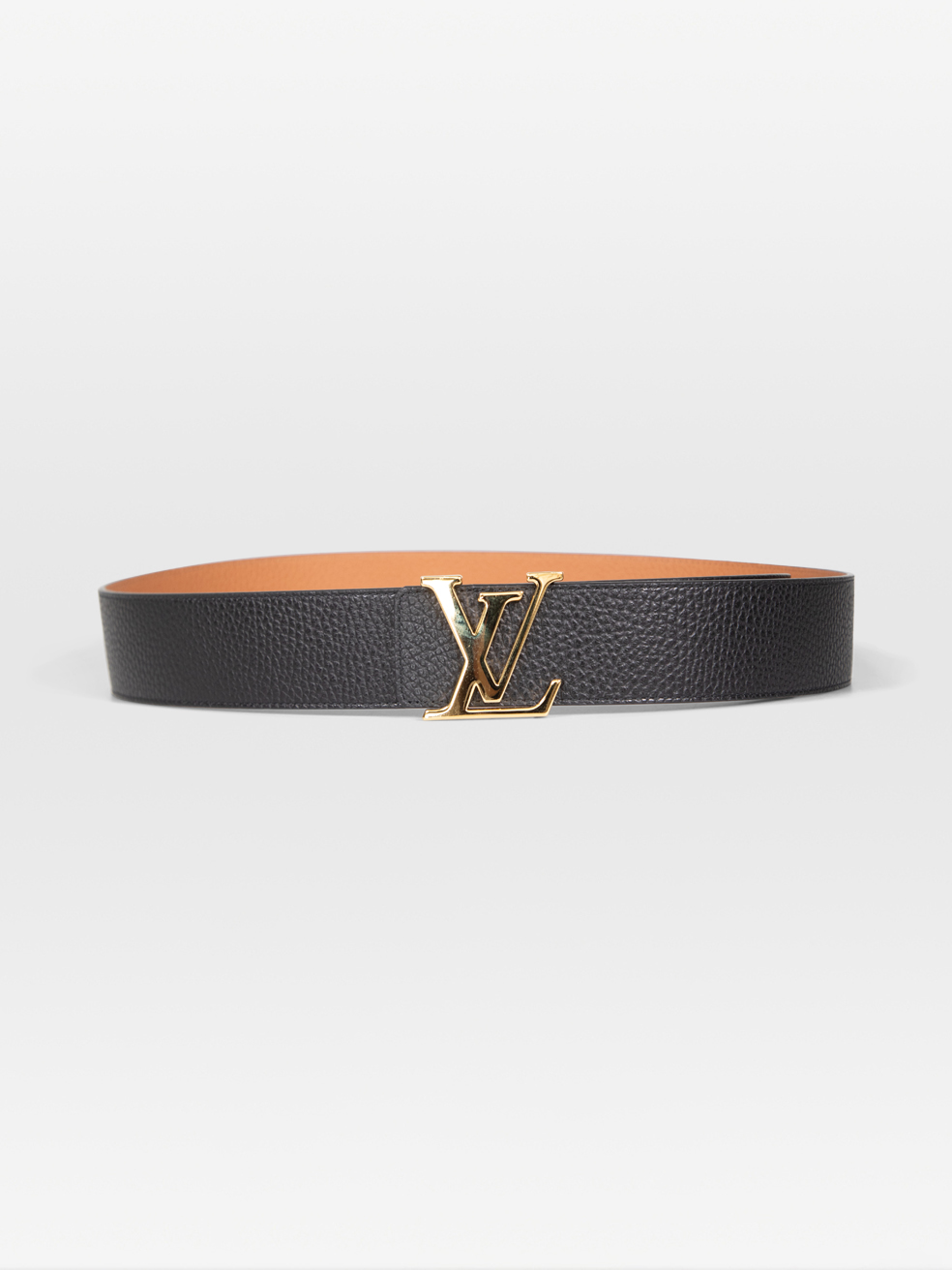 Louis Vuitton Pre-Owned Reversible Leather Gold LV Buckle Belt