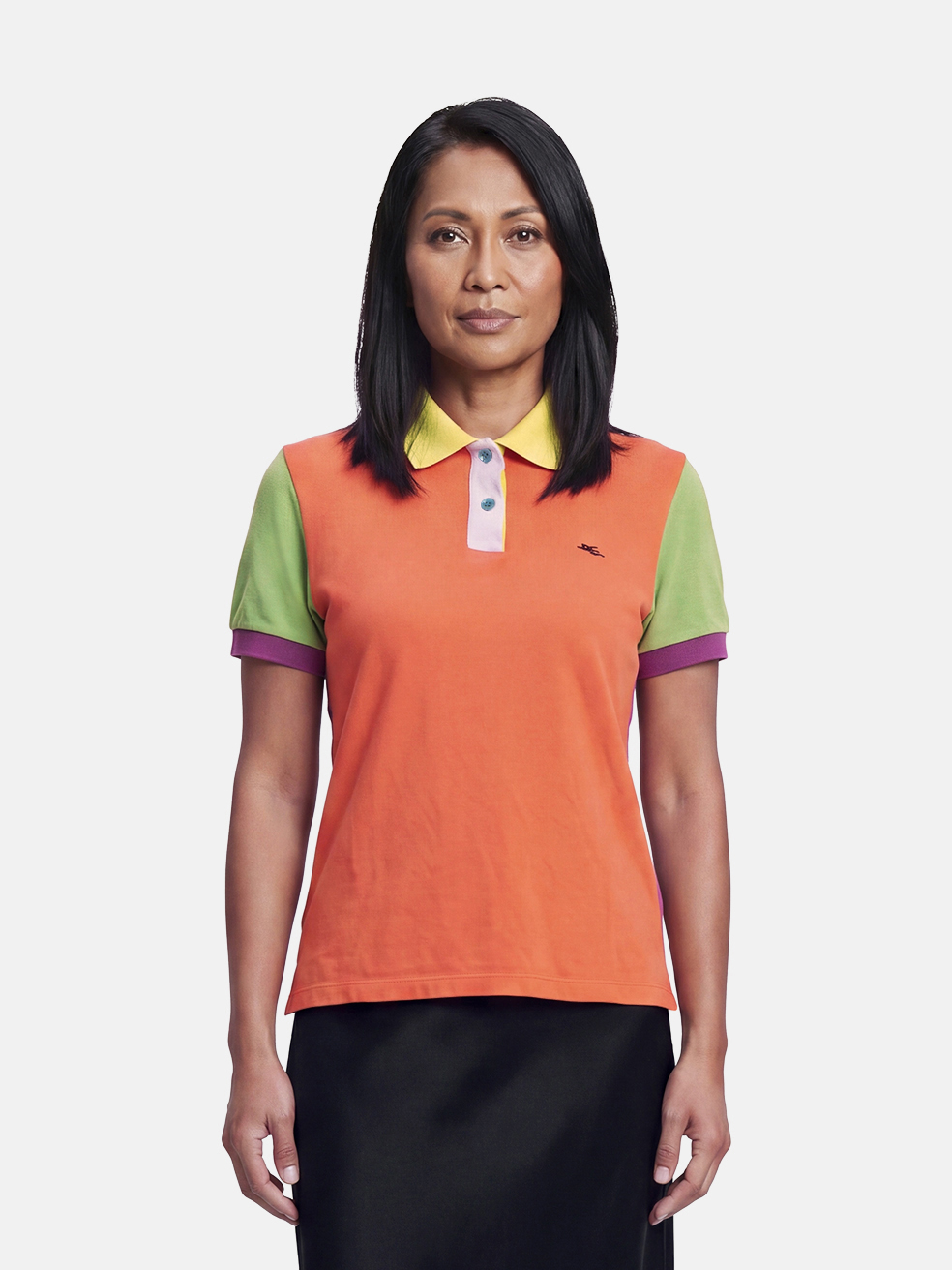 Etro Colour Block Polo Shirt