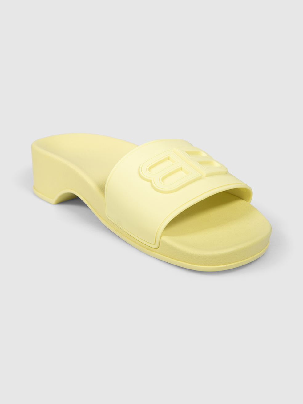 Balenciaga Yellow Pool BB Wedge Slide