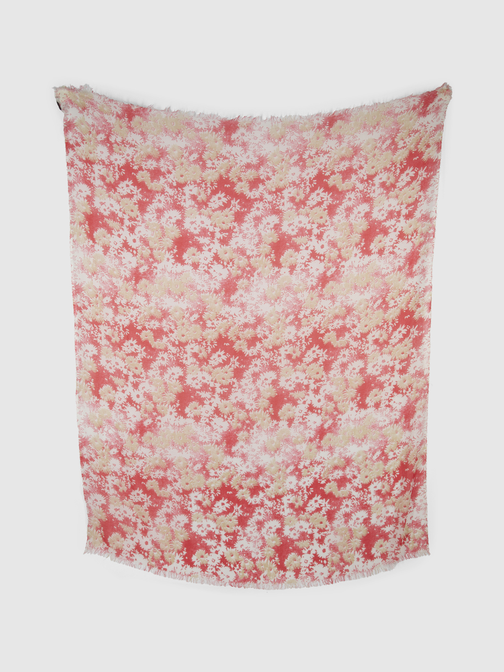Stella Mccartney Women's Multicolour Fringed Floral Print Scarf