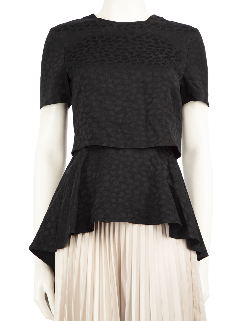 Alexander McQueen Pre-Owned Black Abstract Pattern Top