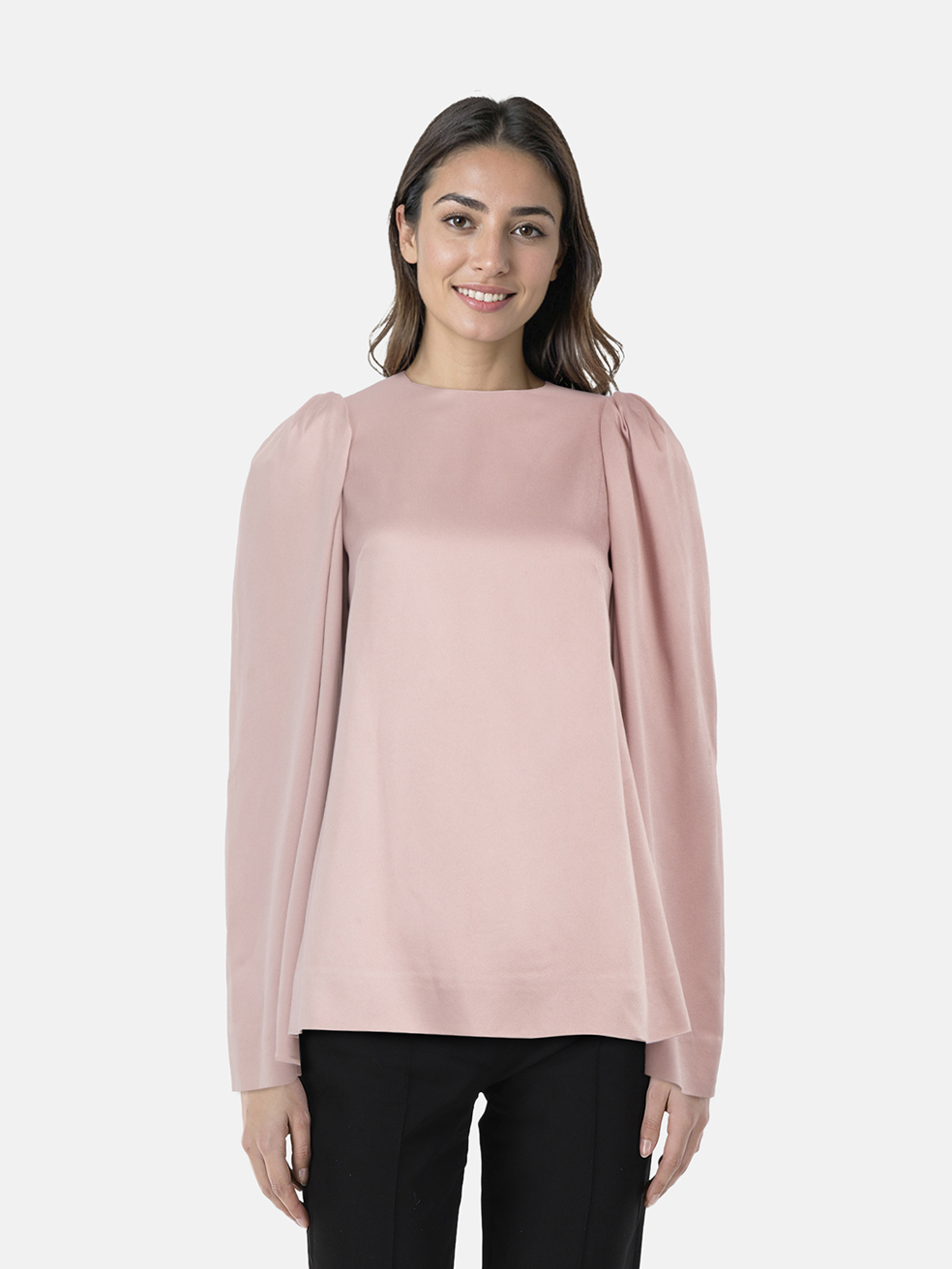 Valentino Garavani Pink Wide Sleeves Blouse