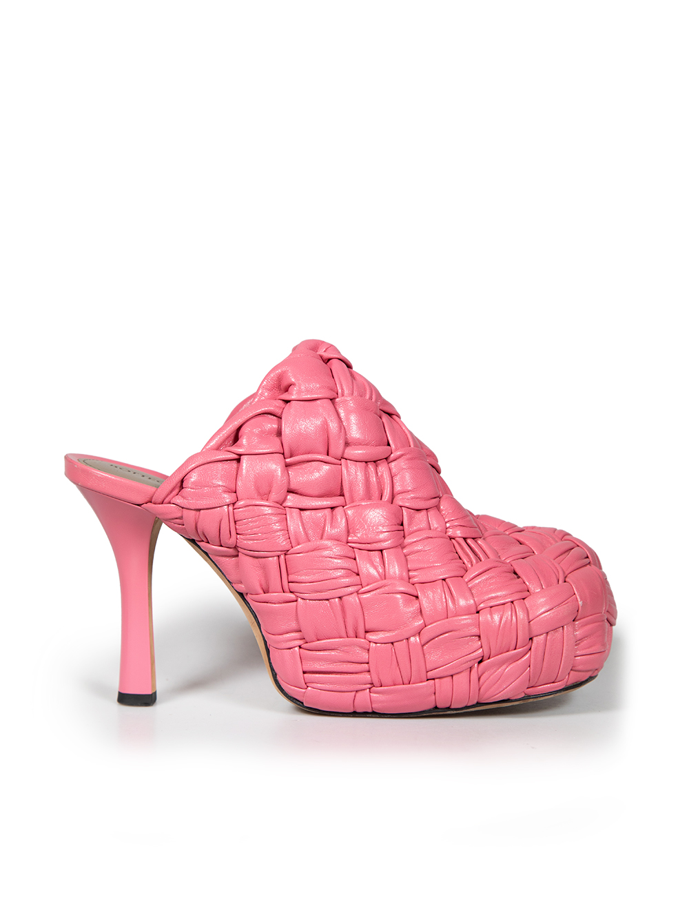Bottega Veneta Pre-Owned Pink Leather Bold Mules