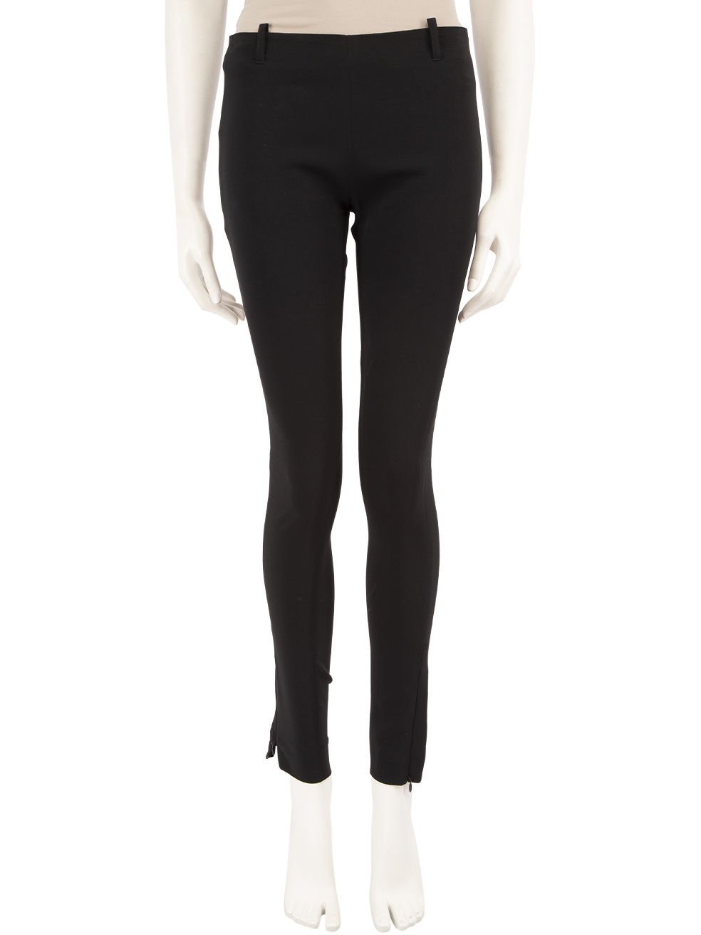 Balenciaga Pre-Owned Black Zipped Cuffs Skinny Trousers
